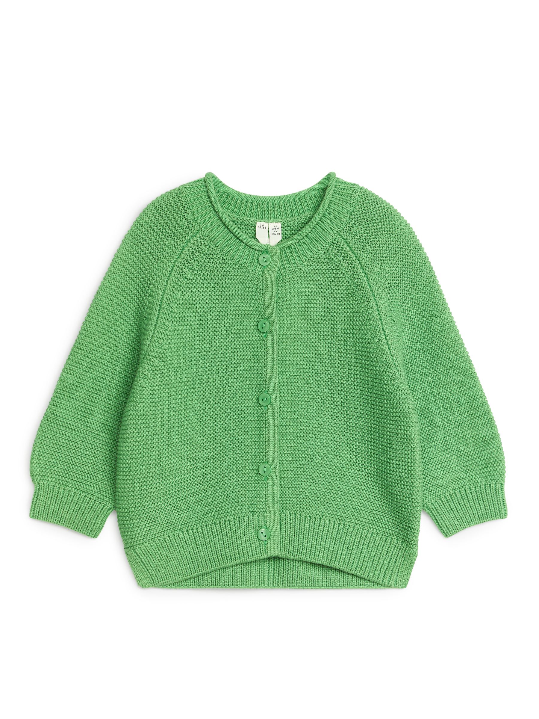 Cárdigan de algodón de punto - Verde - Corte estándar - Children - StillMedia/DescriptiveStillLife - 2