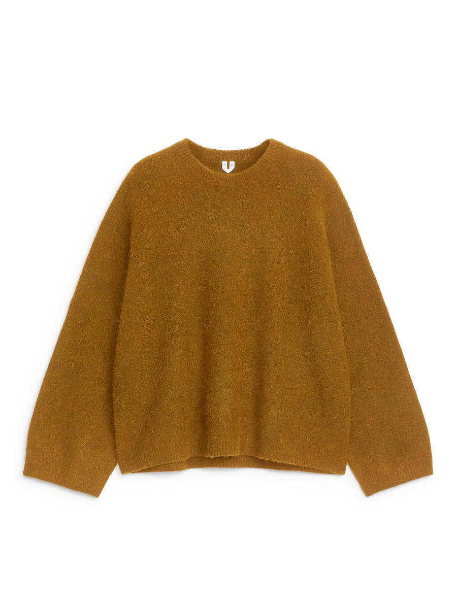 Alpaca-Wool Blend Jumper-#866733-12479