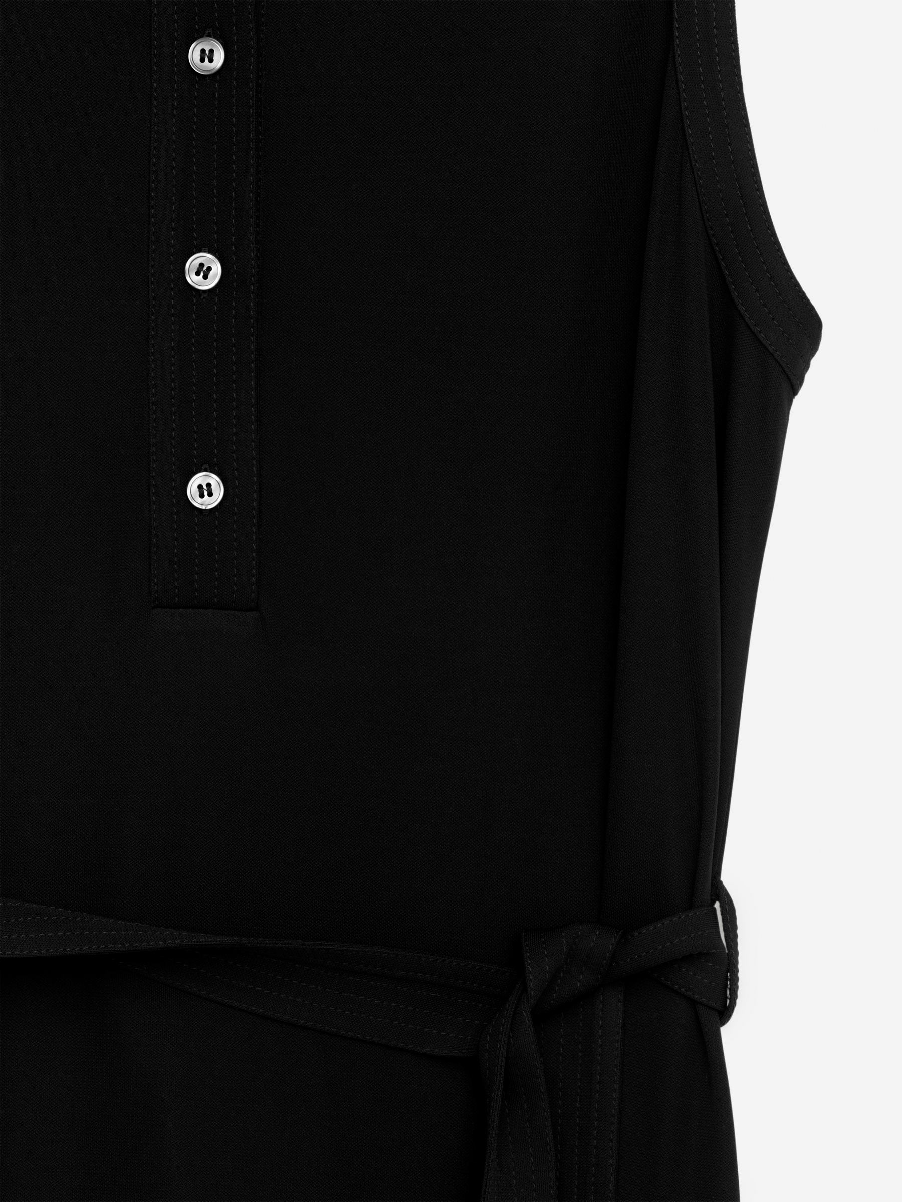 Kleid aus Stretch-Viskose - Schwarz - Regular Fit - Damen - StillMedia/DescriptiveDetail - 1