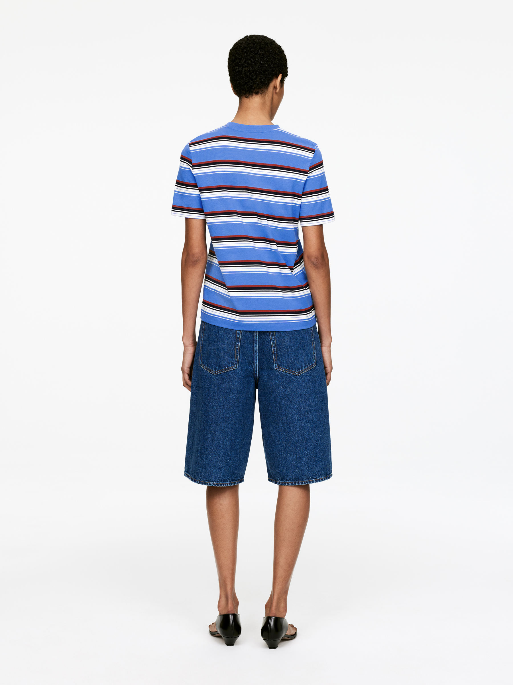 LILY Lightweight T-Shirt - Blue/Striped - Regular fit - Women - StillMedia/Lookbook - 4