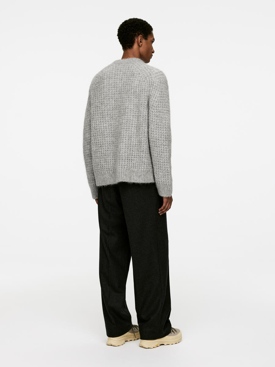 Wool-Alpaca Jumper-#B2B1B5-13783