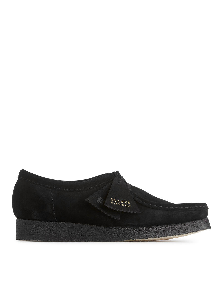 Clarks Wallabee Boots-Black-7267