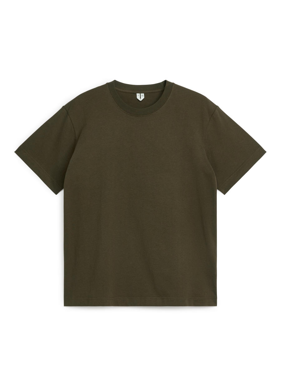 Midweight T-Shirt - Dark Green - Regular fit - Men - 0527611081