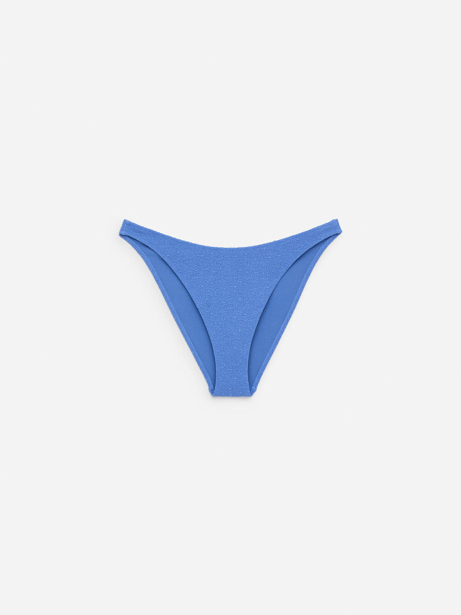ARKET Women's  Textured Bikini Briefs Blue,  size 32
