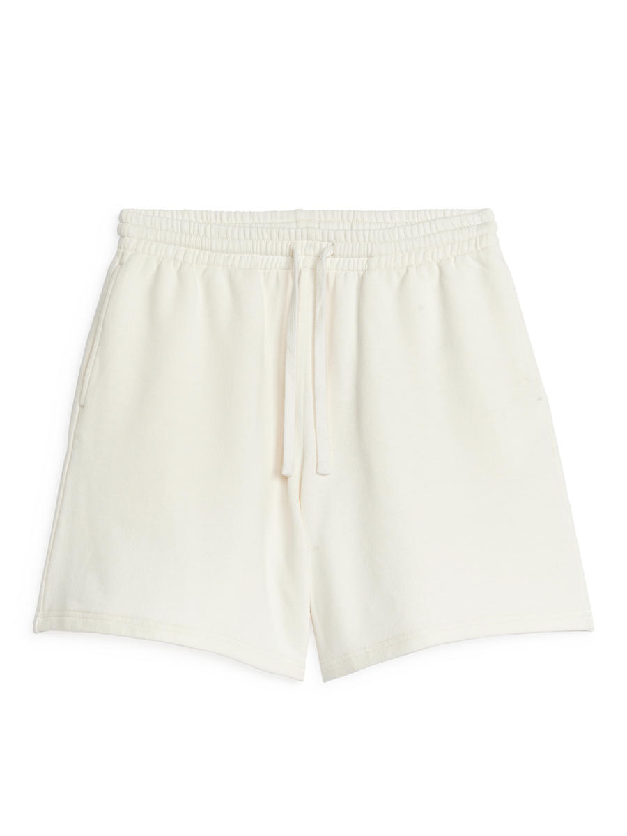 Shorts aus French Terry-#F4F3E9-7309