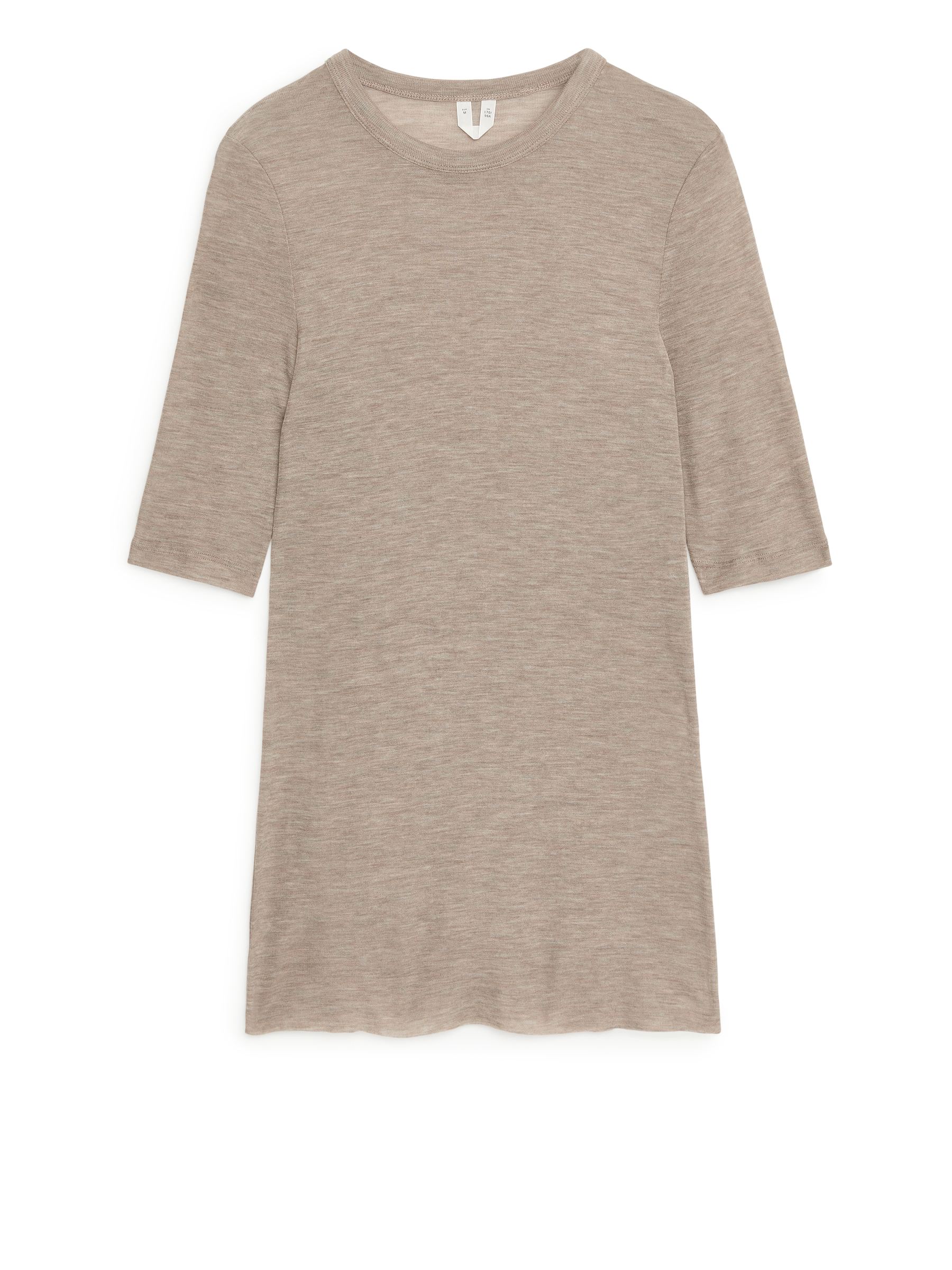 Lyocell-T-Shirt aus Merino-#BBAB92-10729