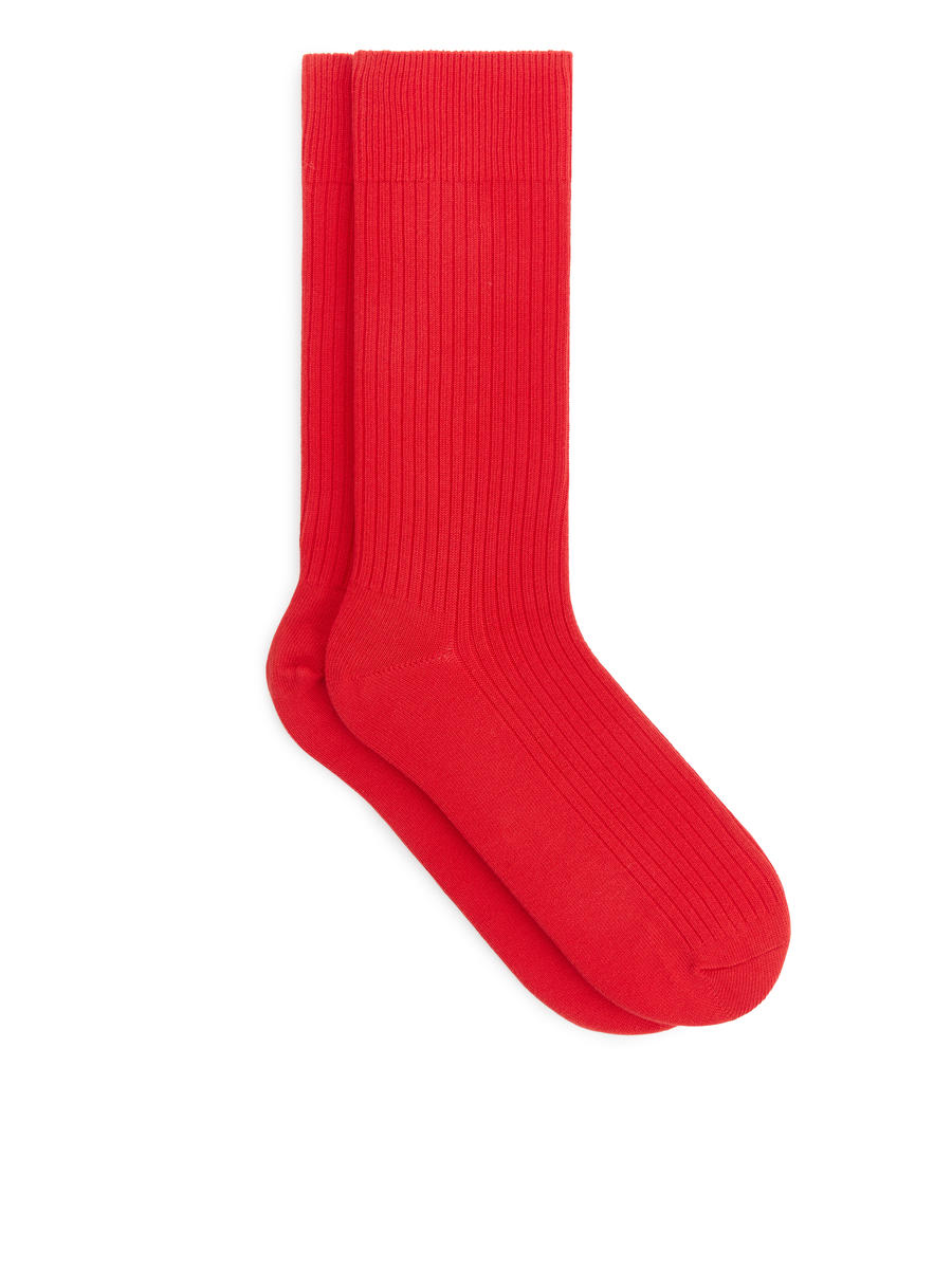 Gerippte Socken aus Supima-Baumwolle-#BA2127-11539