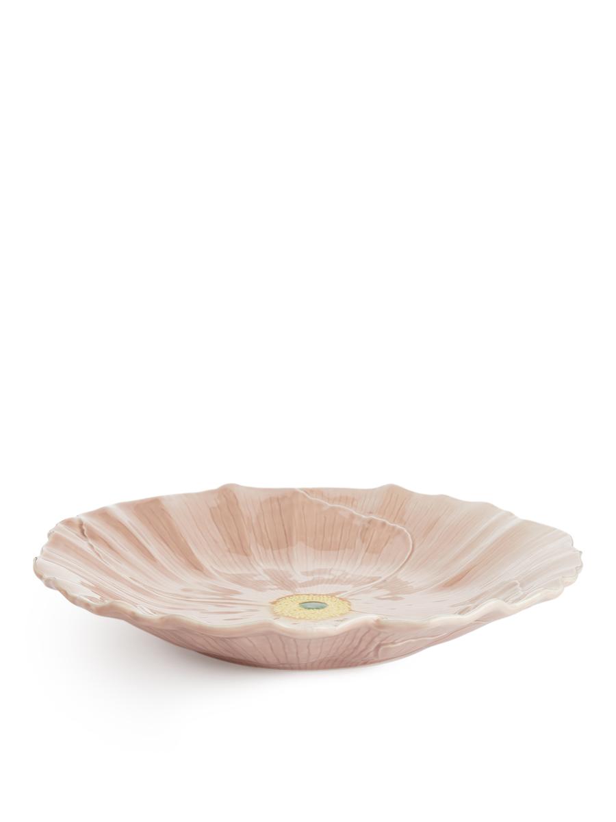 San Raphael Wild Flower Centrepiece Plate, 40 cm - Light Pink - Homeware - 0937412007