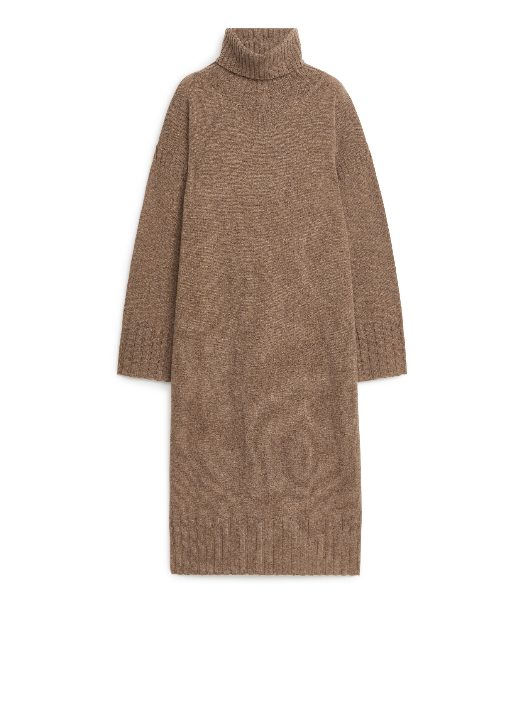 Abito in lana a collo alto - Marrone - Relaxed fit - Women - StillMedia/DescriptiveStillLife - 1