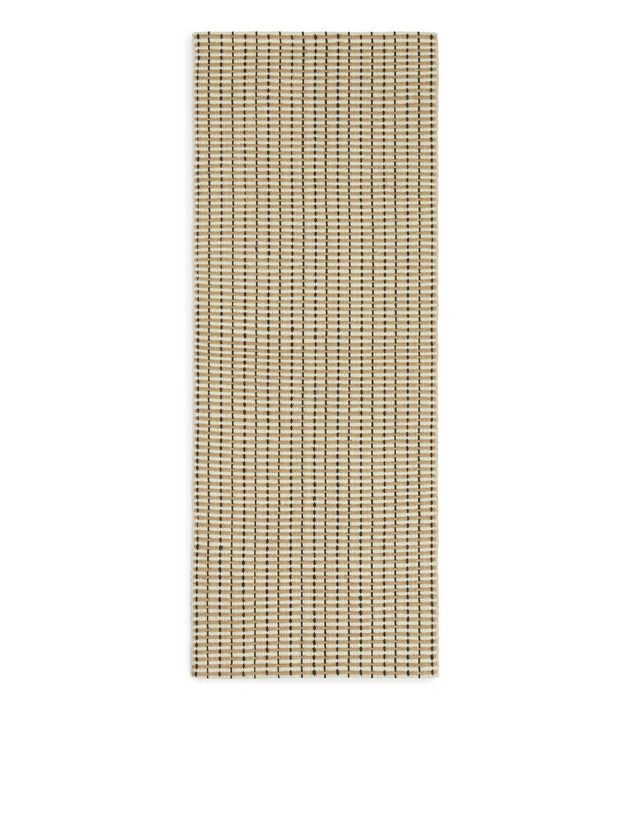 Jute Wool Rug 70 x 185 cm-#D0C2AA-11868