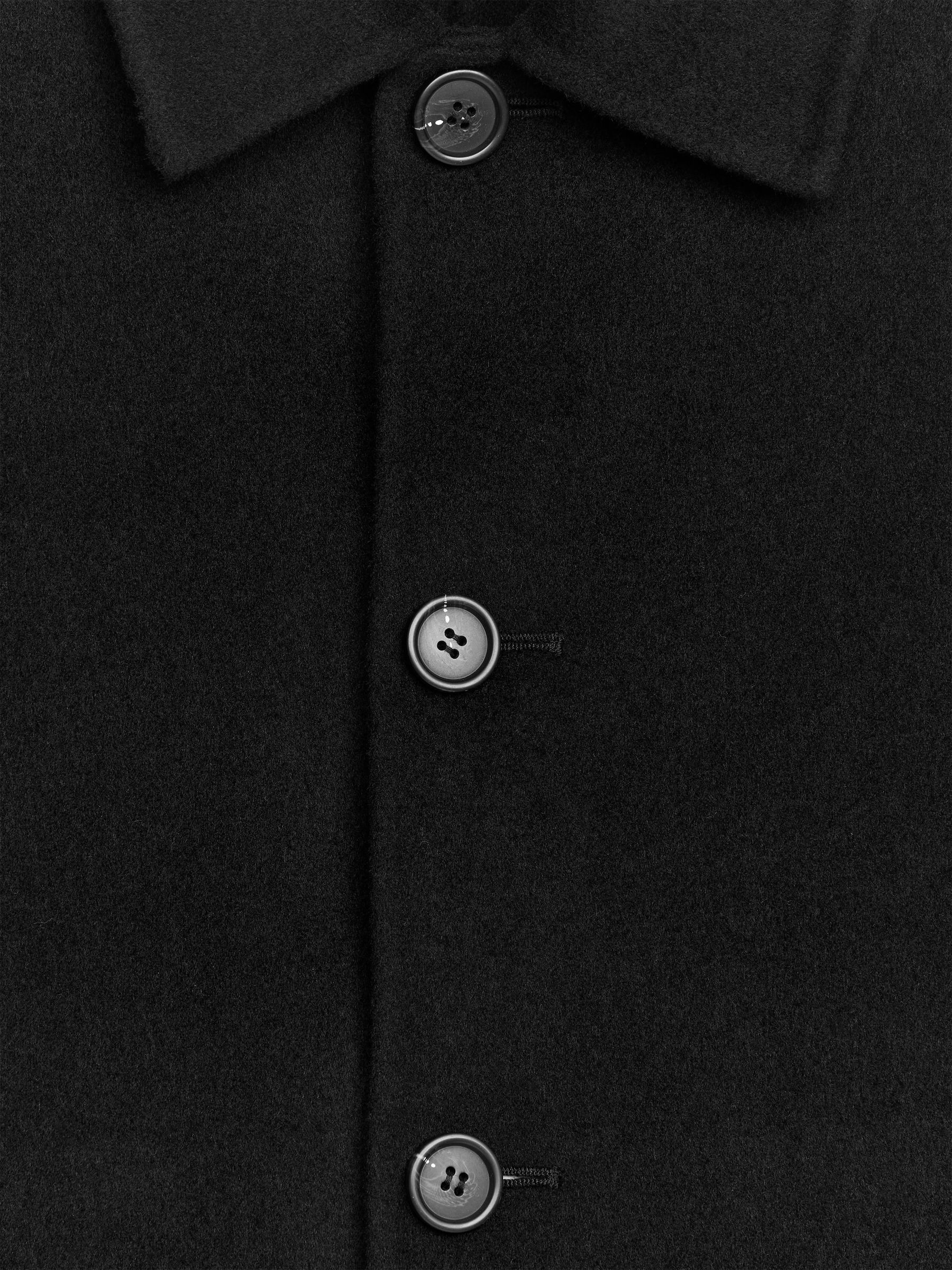 Abrigo en mezcla de lana de doble faz - Negro - Corte estándar - Men - StillMedia/DescriptiveDetail - 1