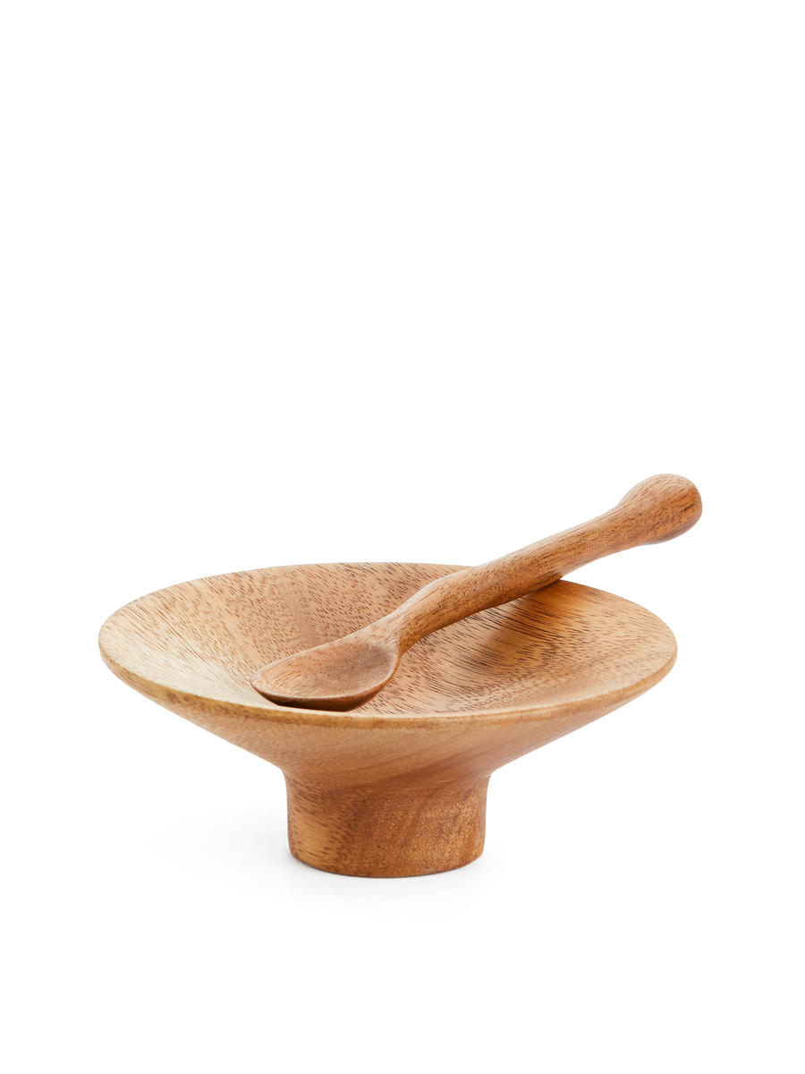 Small Wooden Bowl-#706248-12381