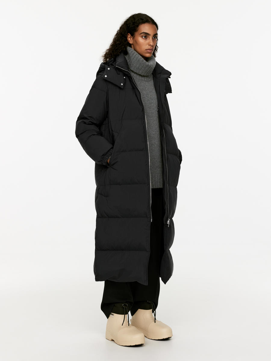 Arket black coat on sale