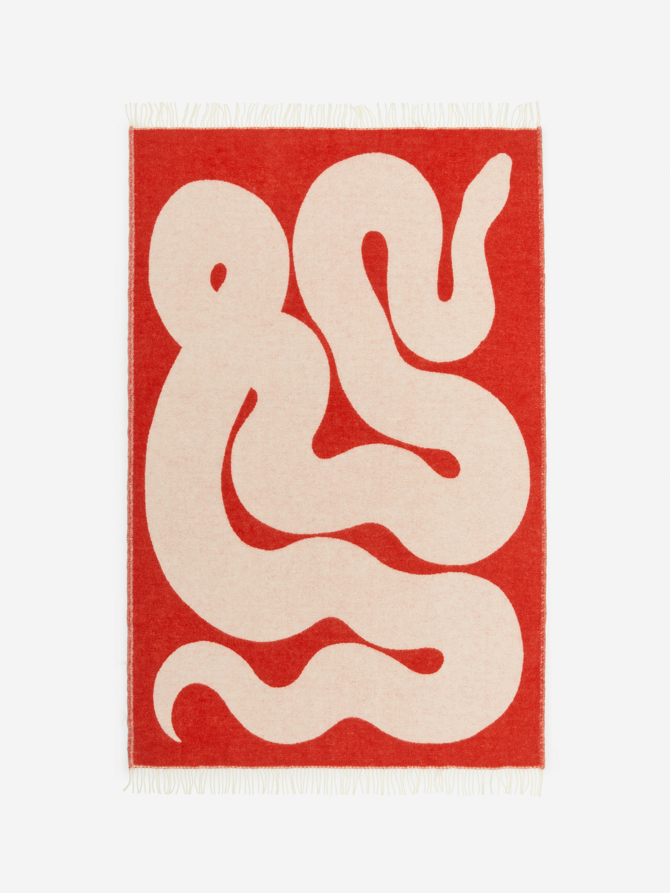 Klippan Wool Blanket – White/Red – Homeware – ARKET EU