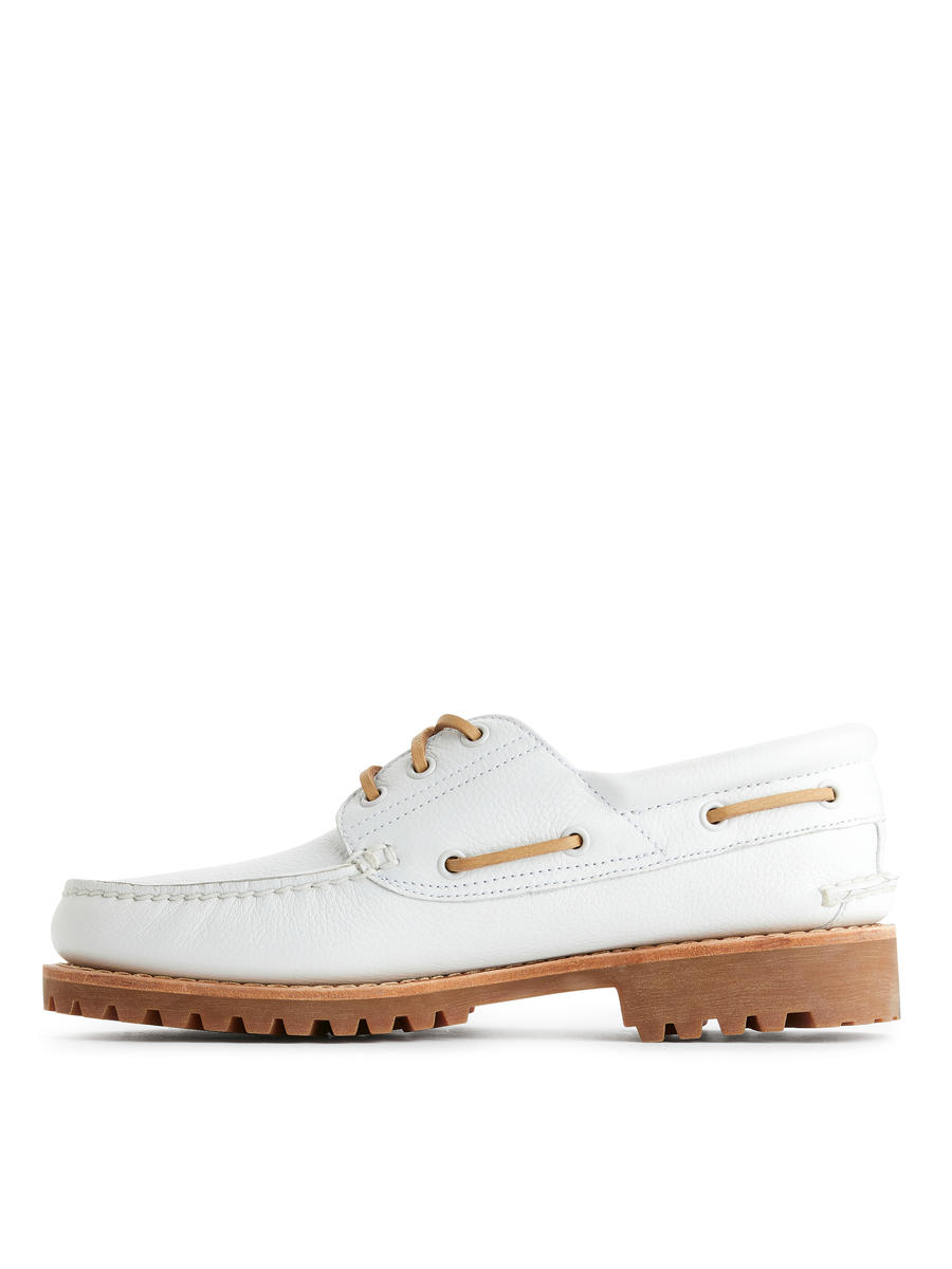 Timberland 3-Eye Lug Handsewn Boat Shoe-#EDEEE6-7065