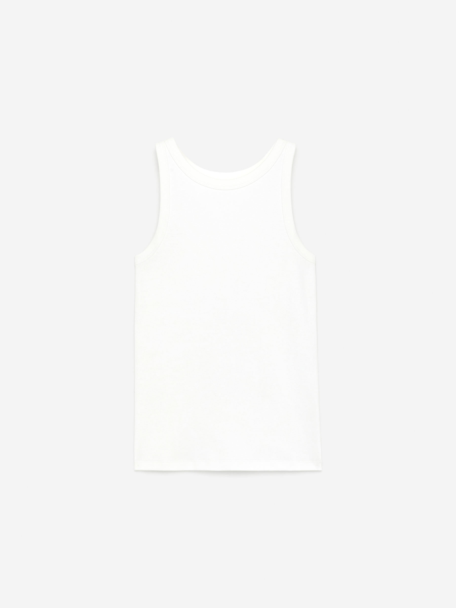 Rib Tank Top - White - Slim fit - Women - StillMedia/DescriptiveStillLife - 31