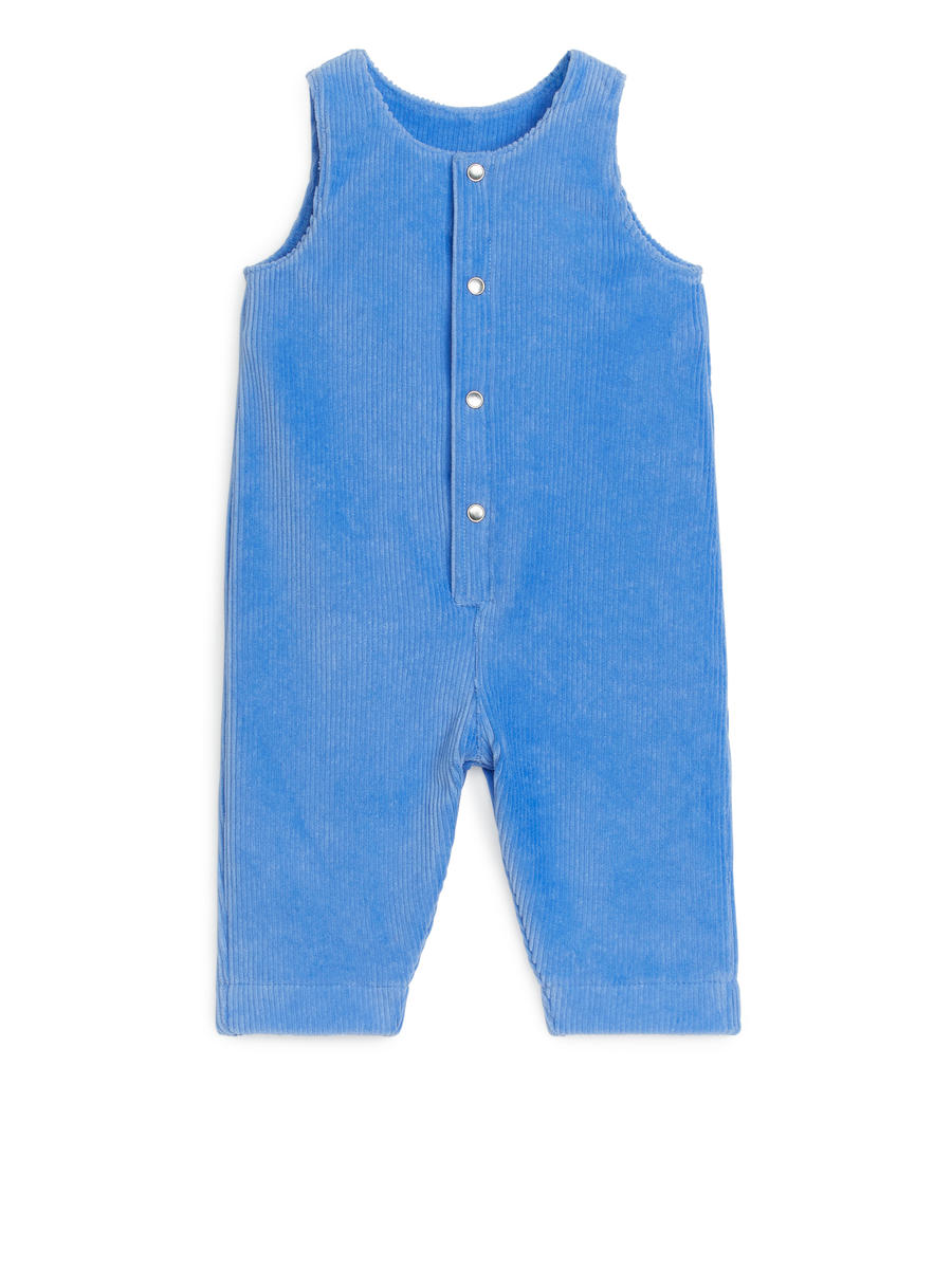 Corduroy Dungarees-#657CBE-6026