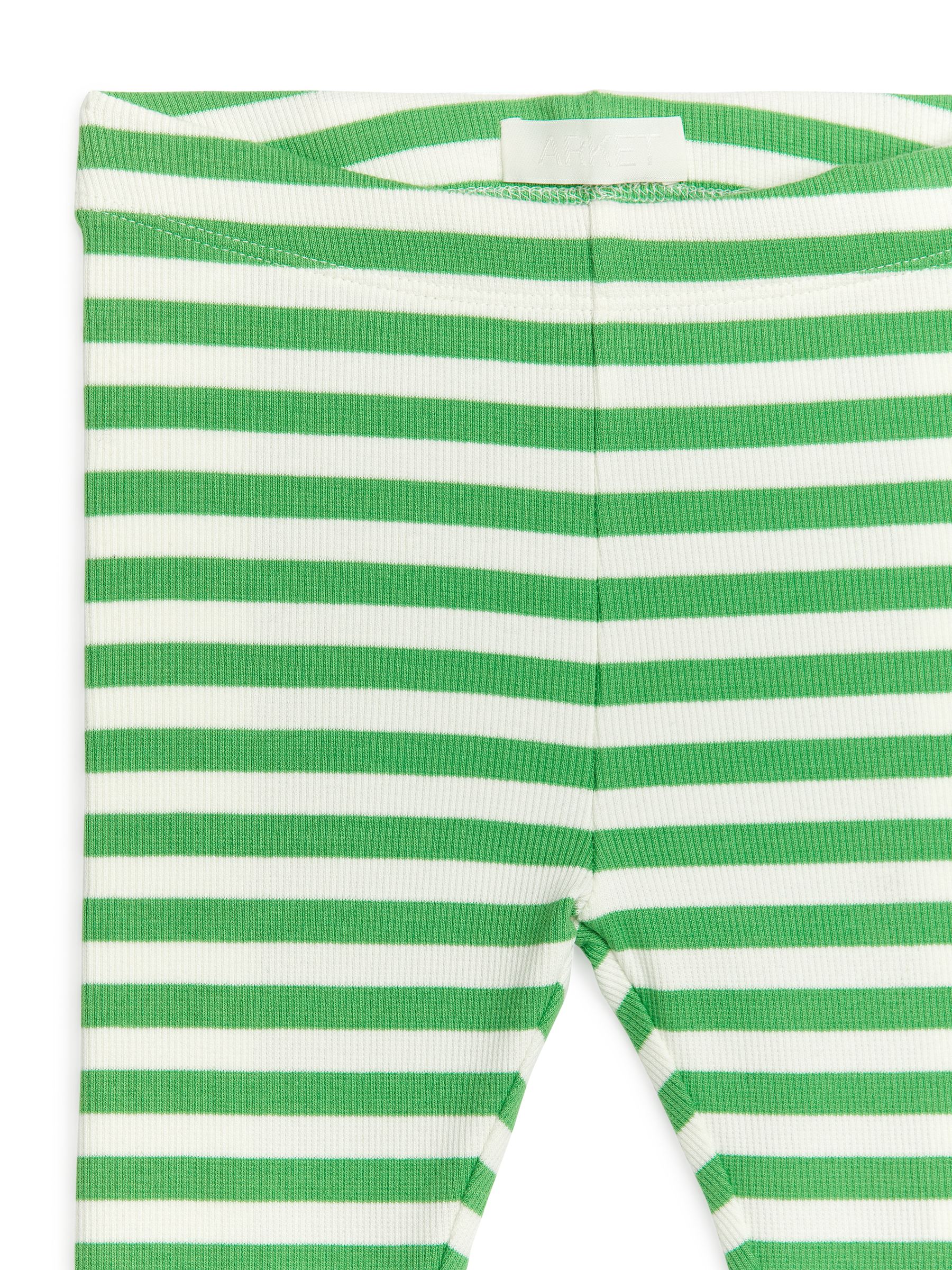 Gerippte Leggings - Grün/Weiß - Slim Fit - Kinder - StillMedia/DescriptiveDetail - 2