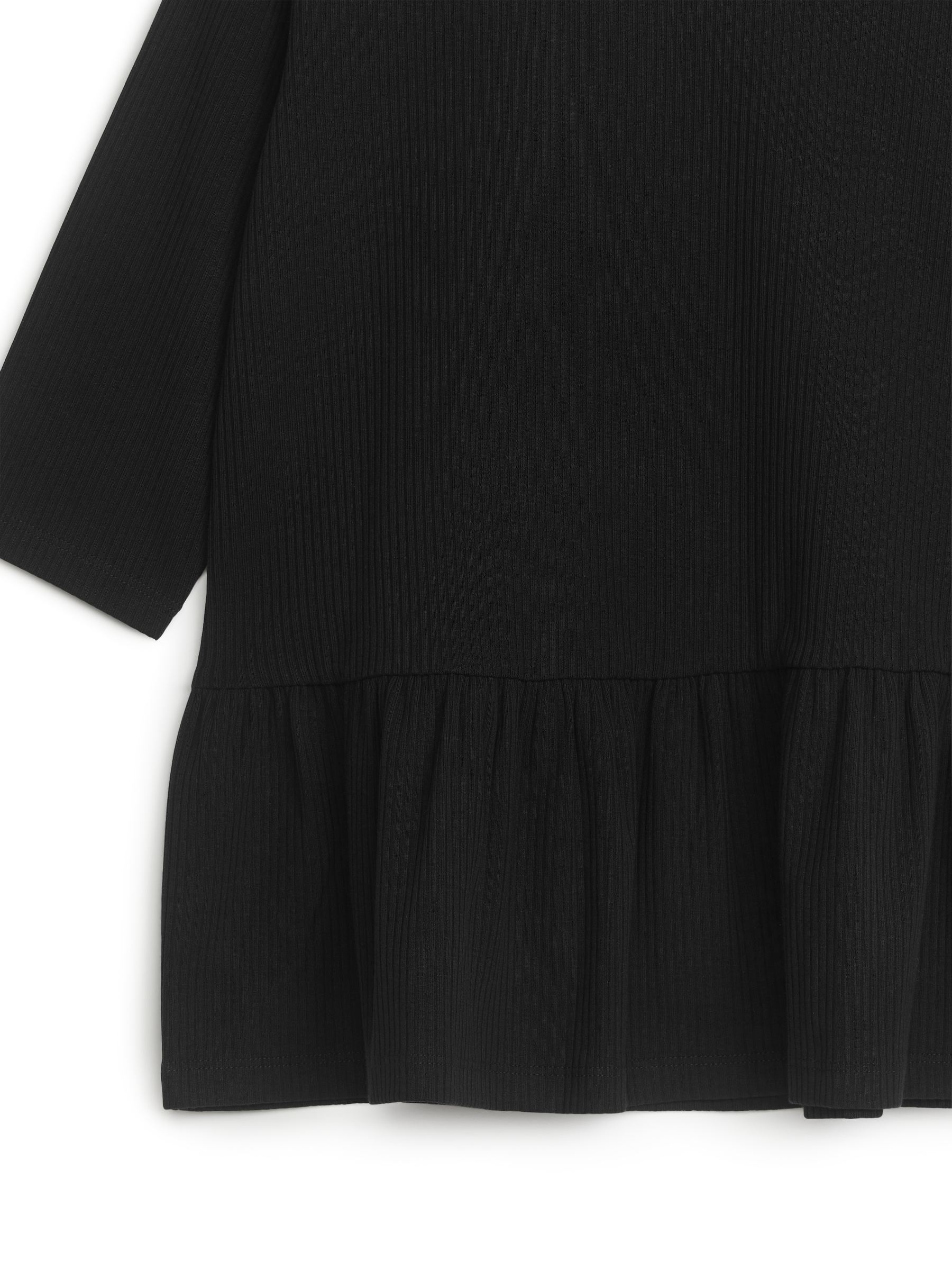 Gefranstes Jersey-Kleid - Schwarz - Relaxed Fit - Children - StillMedia/DescriptiveDetail - 1