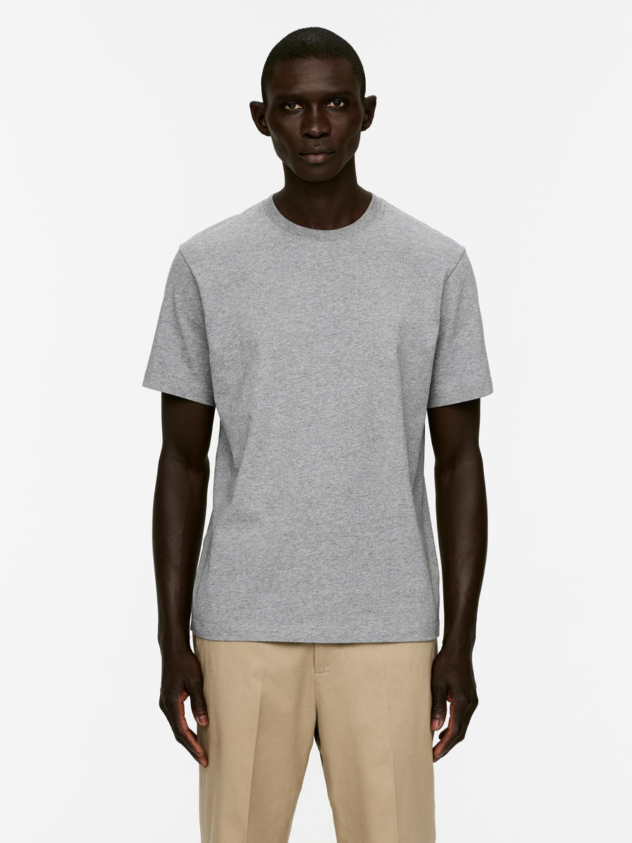 Tee shirt gris chiné homme online