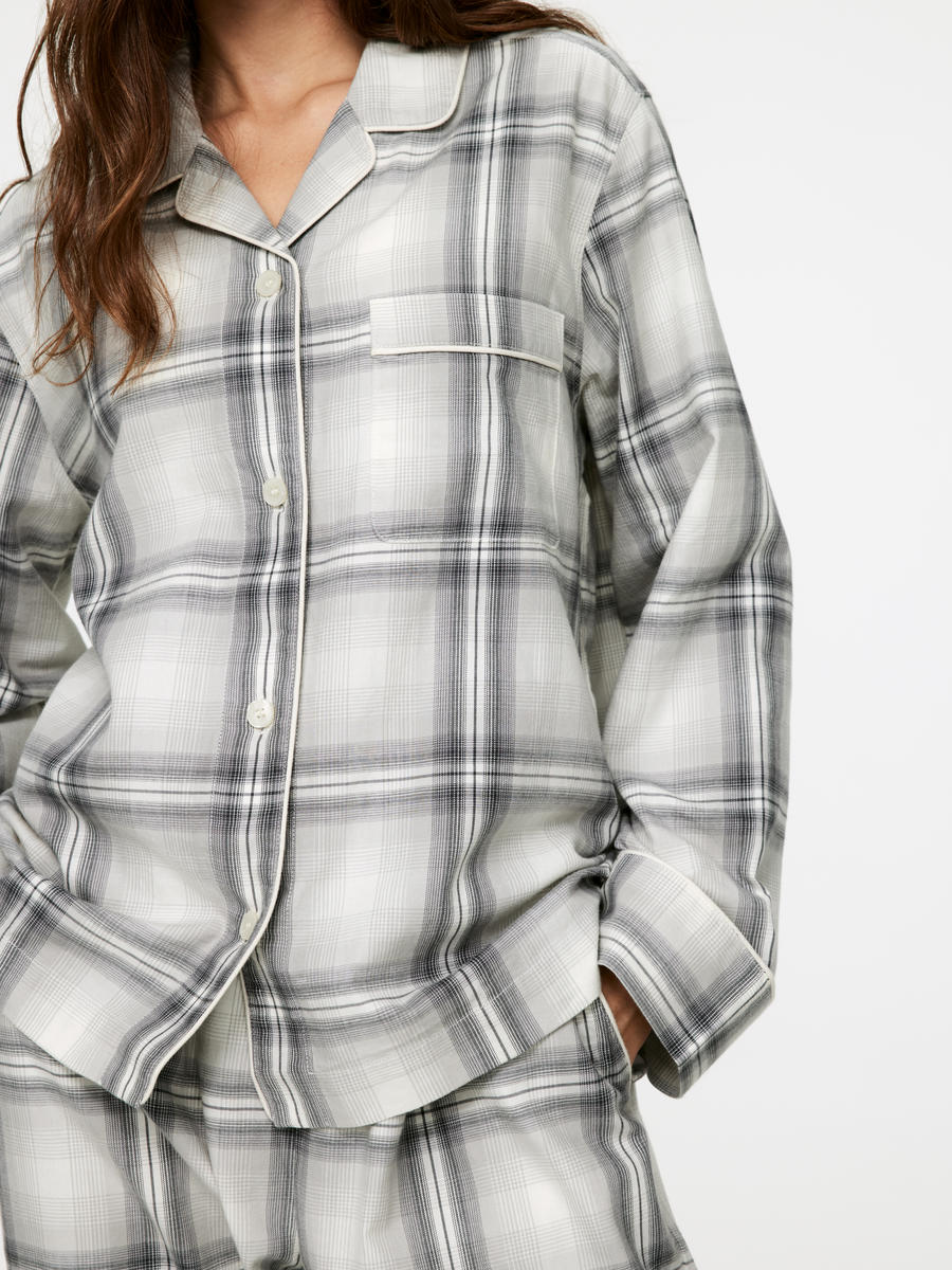 Womens flannel pajama shirt sale