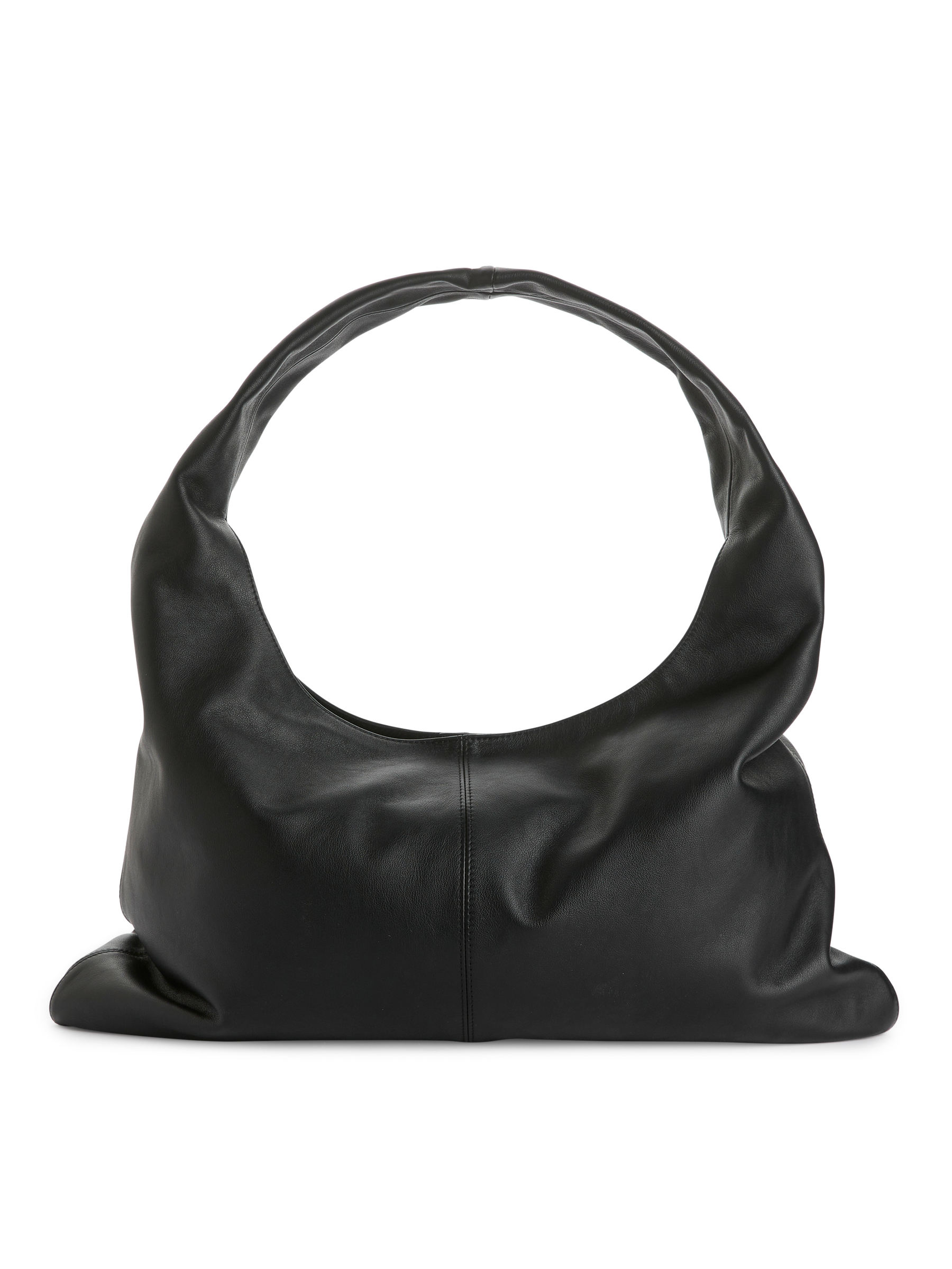 Borsa slouchy in pelle - Nero - Women - StillMedia/DescriptiveStillLife - 2