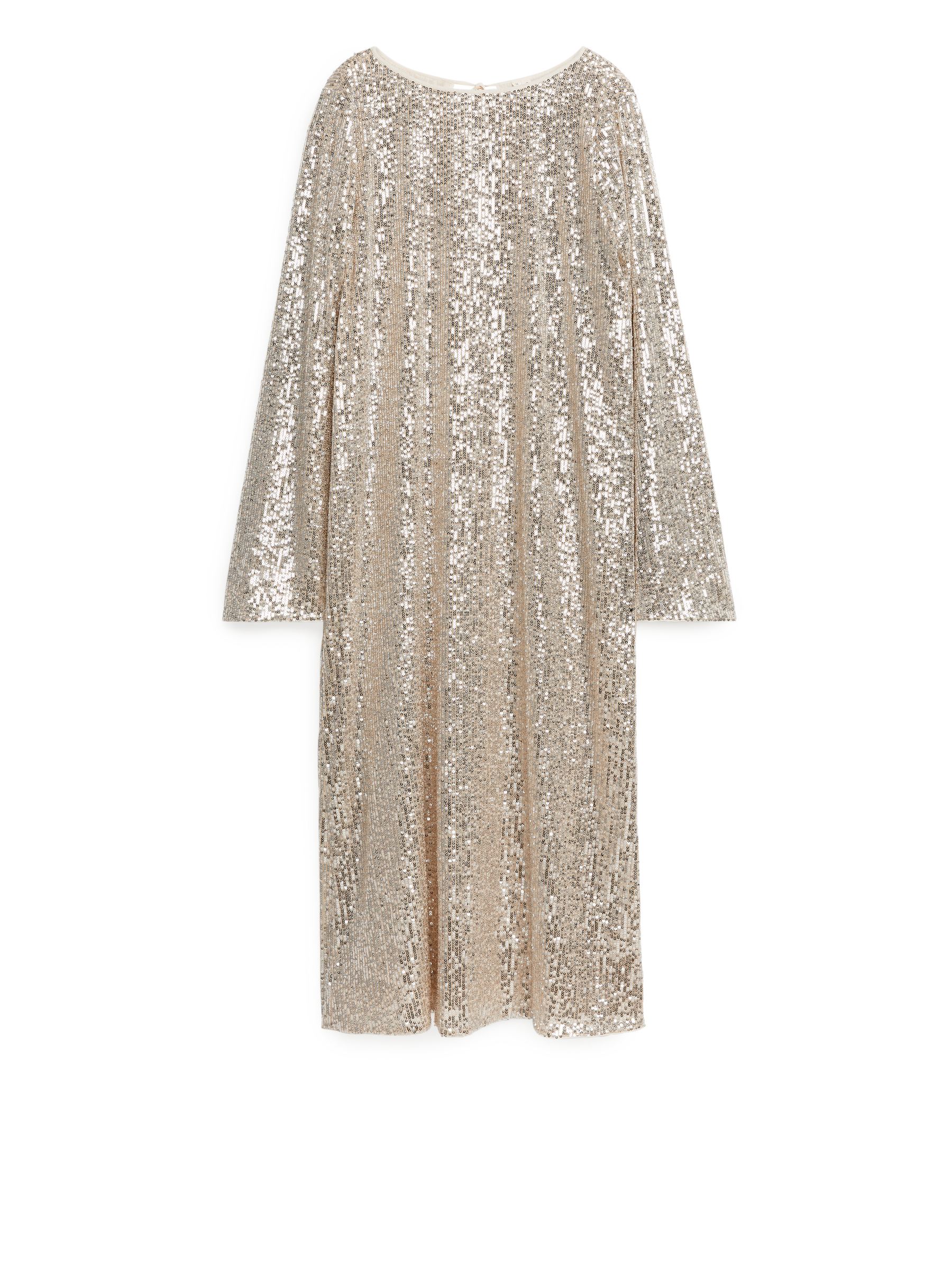 Sequin Maxi Dress-#8F8C8E-3269