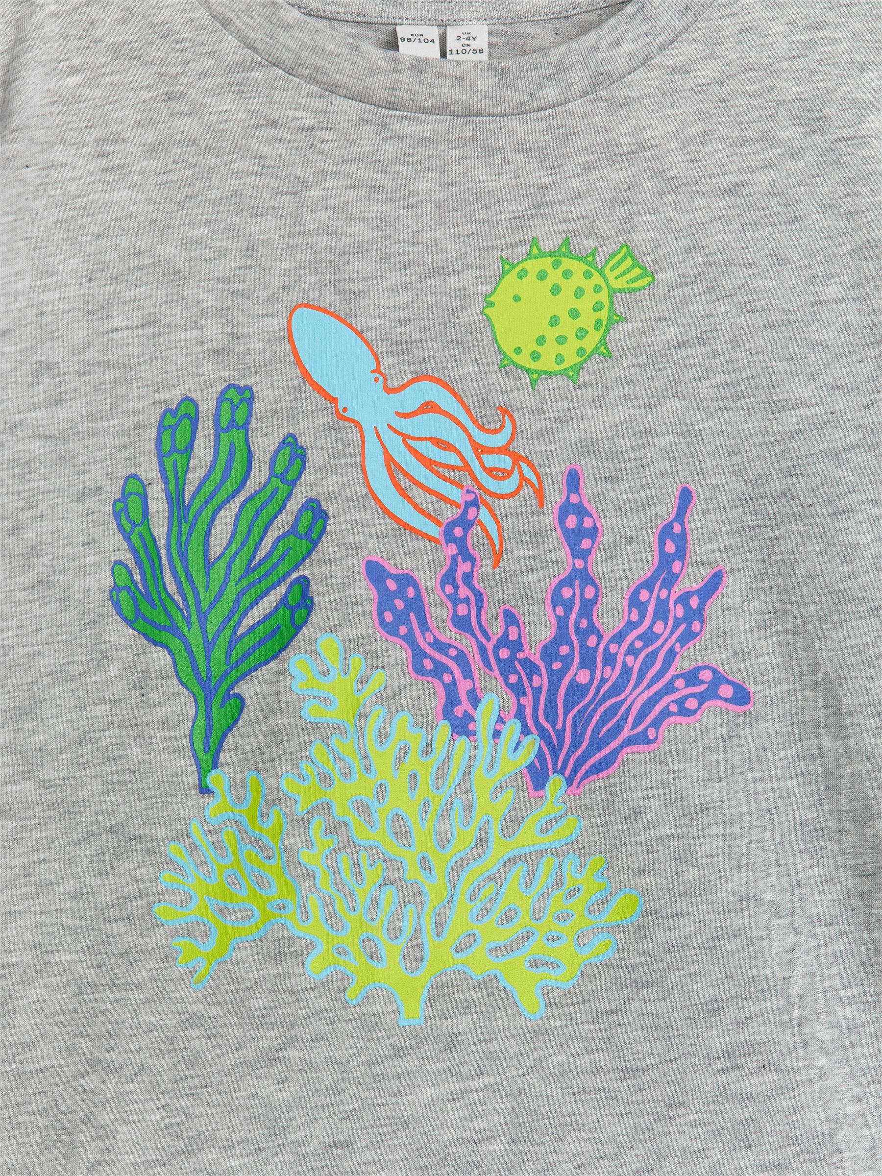 T-shirt oversize - Grigio/Barriera corallina - Oversize - Children - StillMedia/DescriptiveDetail - 1