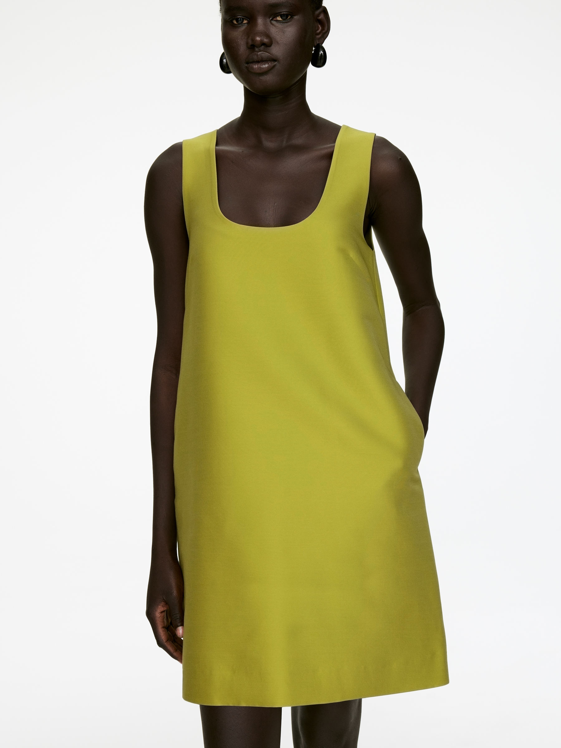 Sculptural Mini Dress - Green - Regular fit - Women - StillMedia/Lookbook - 3