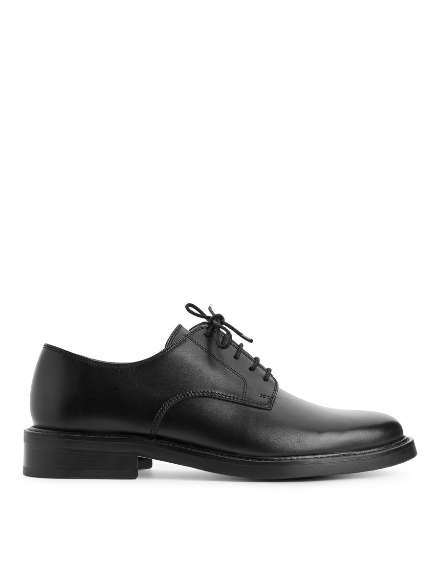 Derby-Schuhe aus Leder - Schwarz - Men - 0758687001