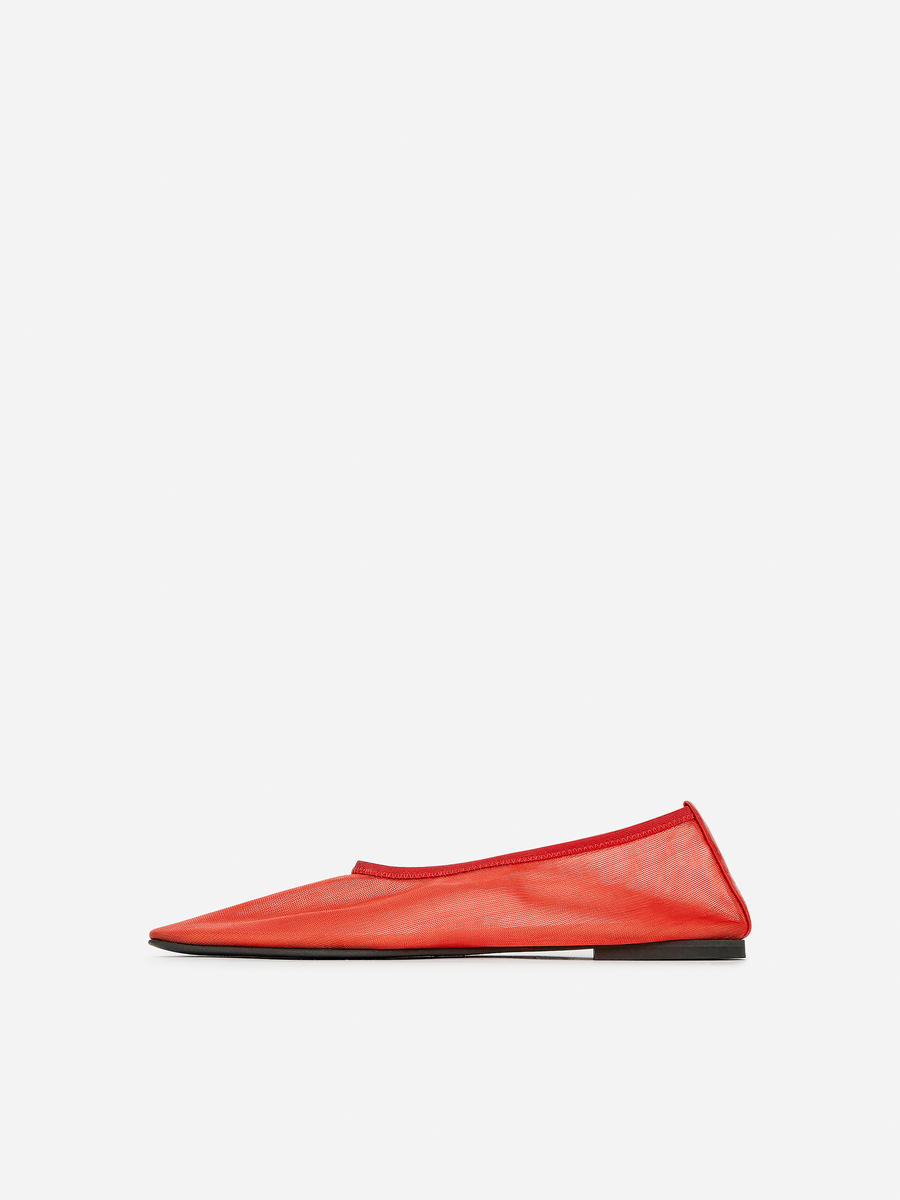 Mesh-Ballerinas - Rot - Women - 1176673005