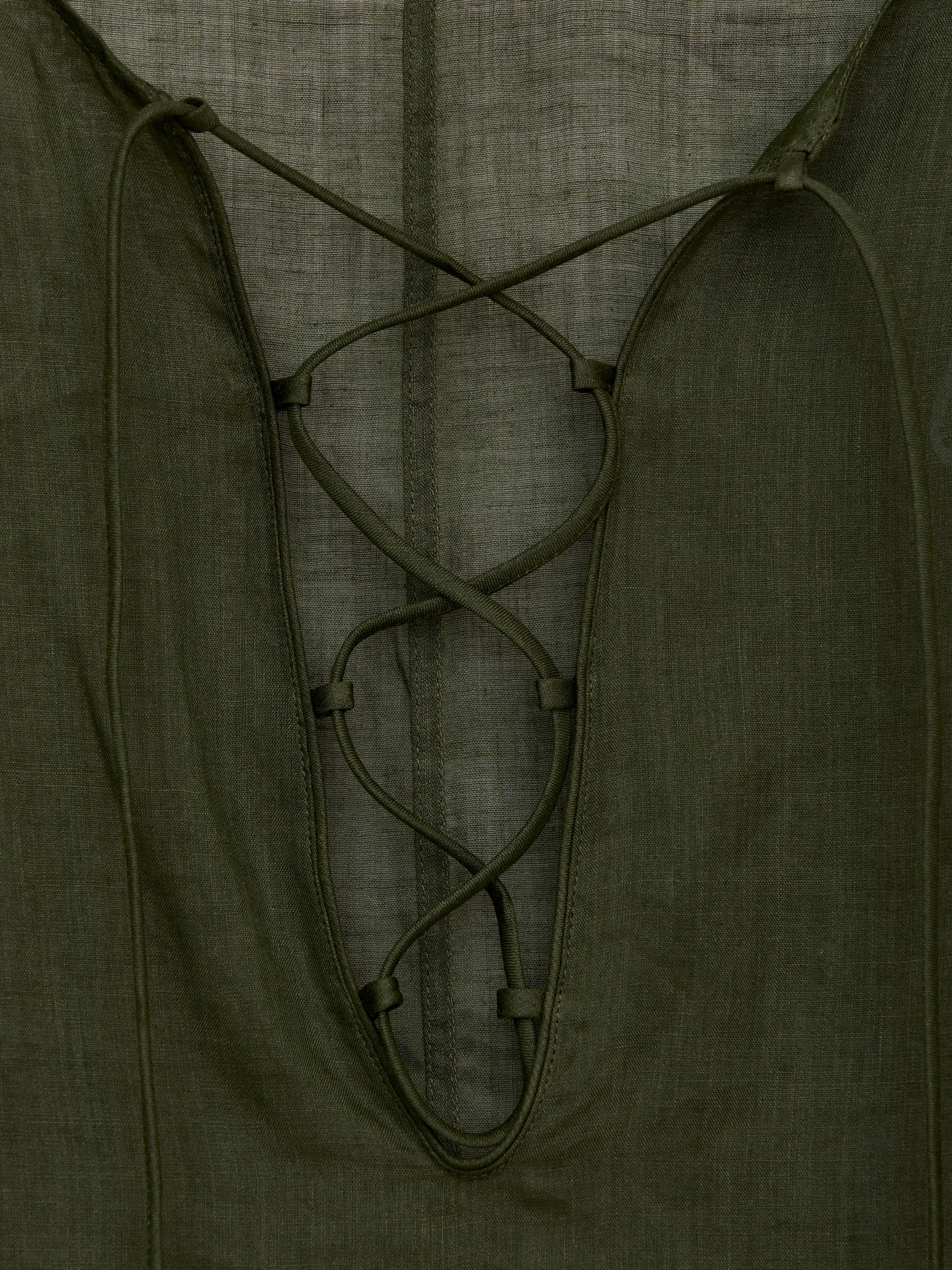 Robe de plage en ramie - Vert foncé - Regular fit - Femme - StillMedia/DescriptiveDetail - 2