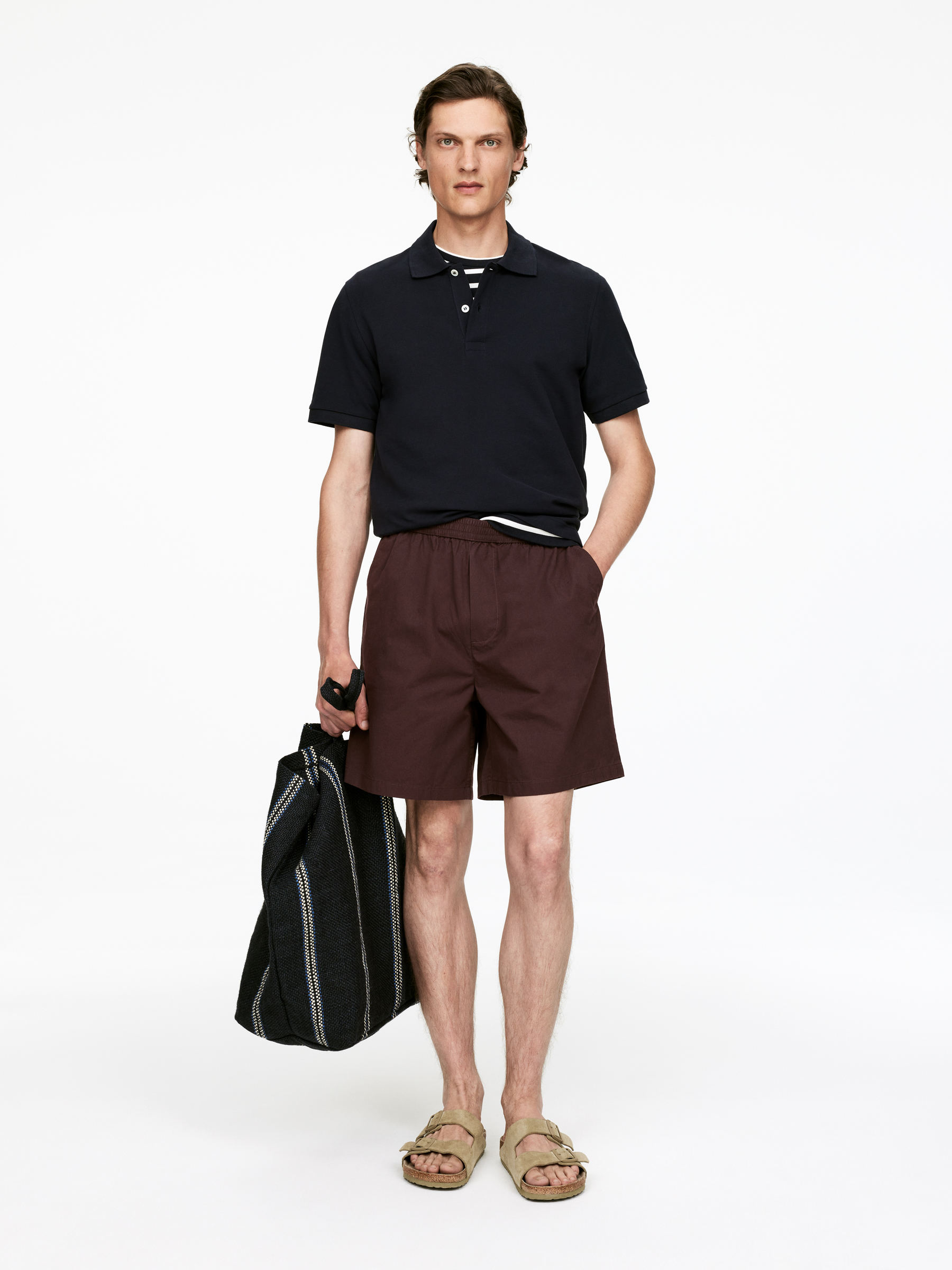 Cotton Shorts-#330F1A-15768
