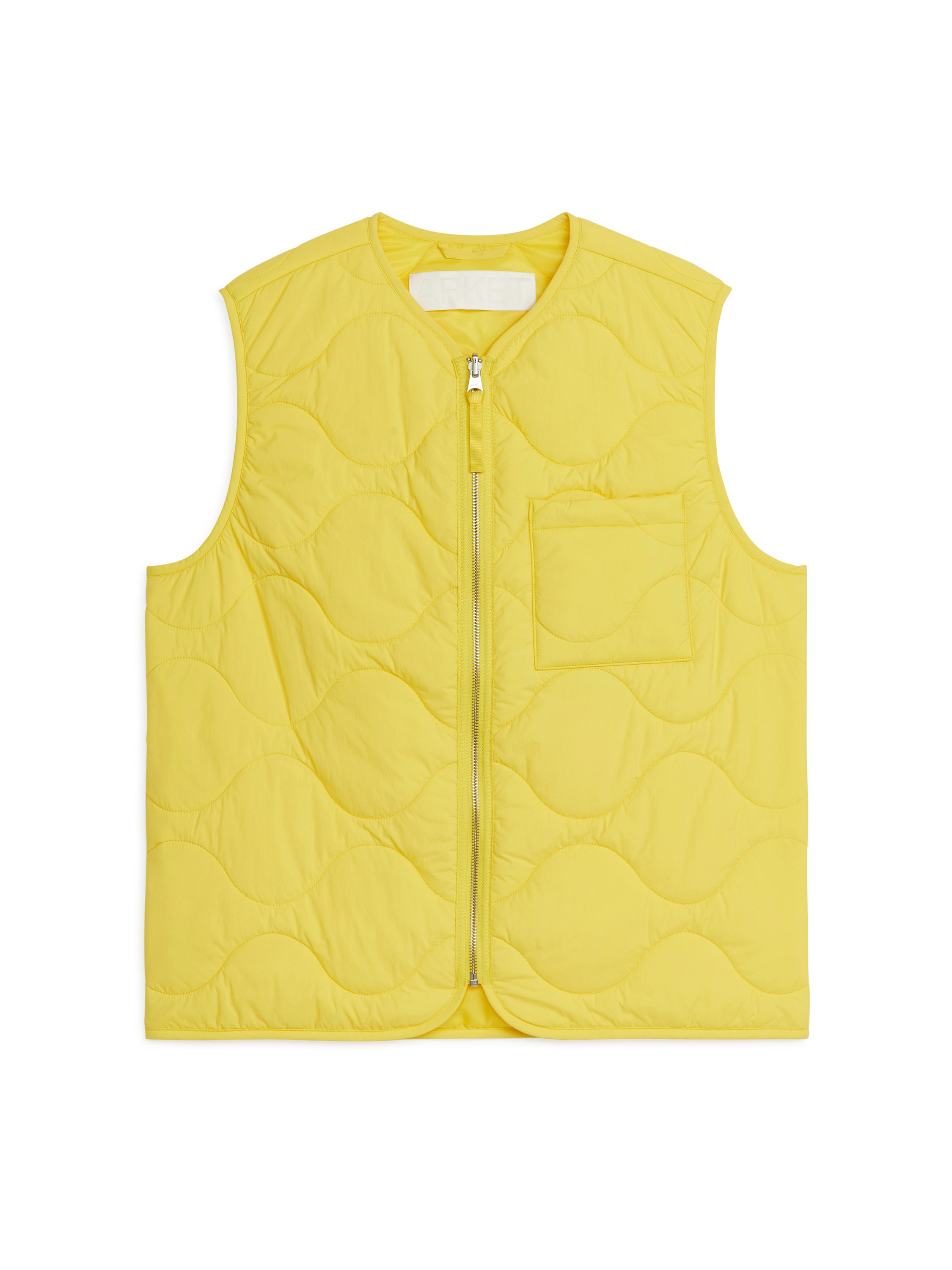 2-in-1 Quilted Liner Vest – Yellow – Men – ARKET NO