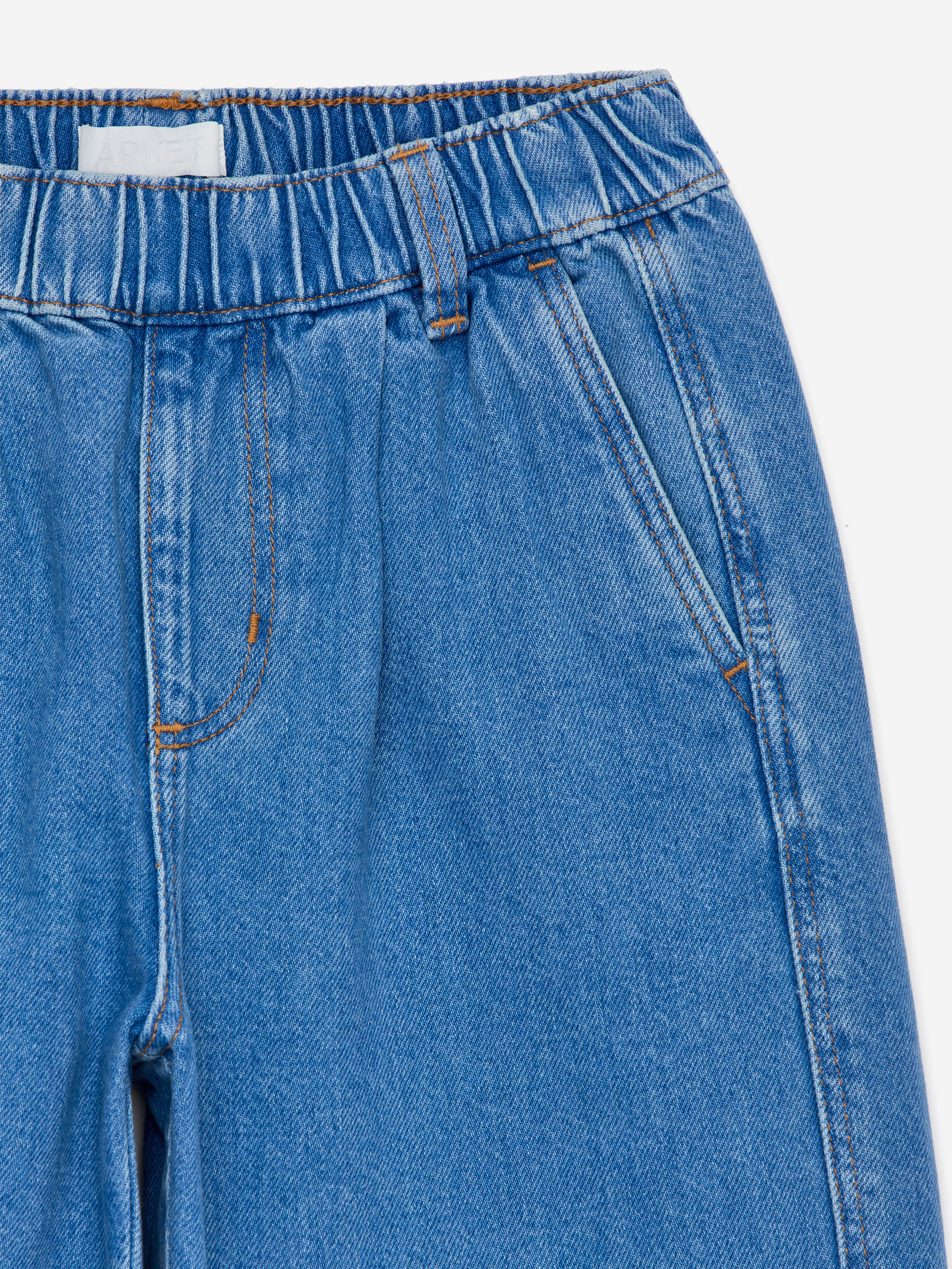 Washed Denim Trousers-#40427C-14899