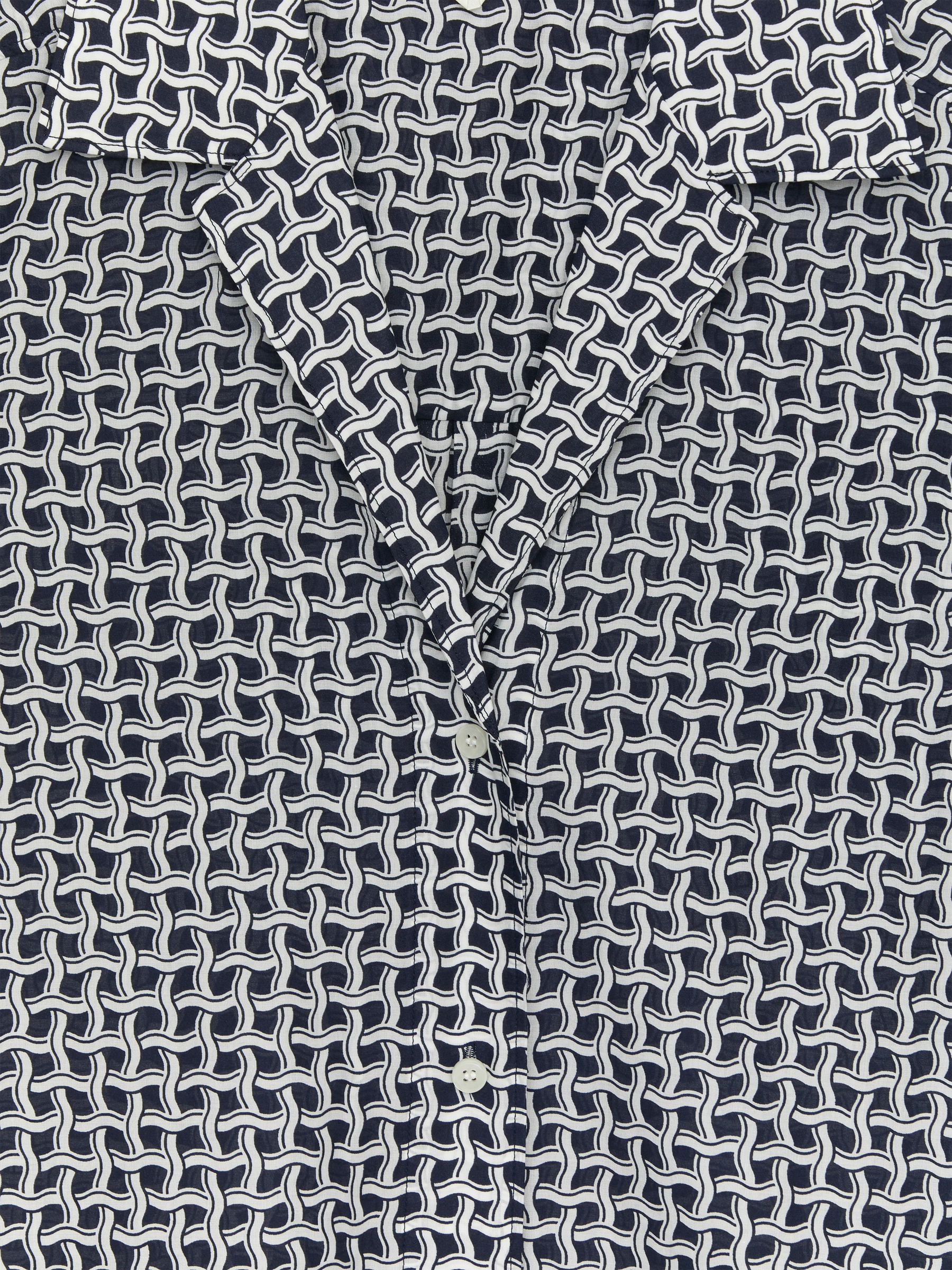 Printed Shirt - Dark Blue/White - Regular fit - Women - StillMedia/DescriptiveDetail - 2
