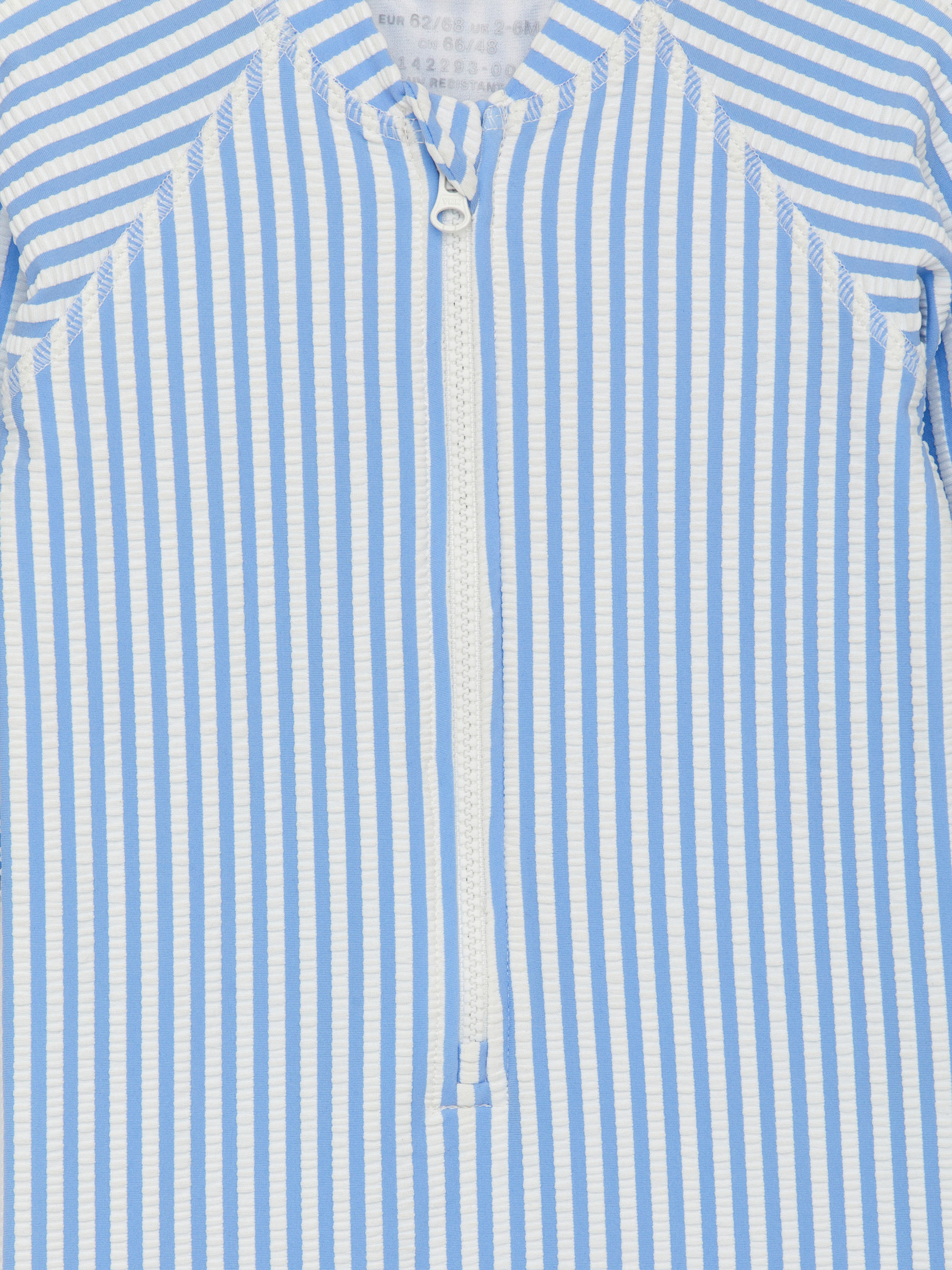 Long Seersucker UV Swim Overall - Light Blue/White - Regular fit - Children - StillMedia/DescriptiveDetail - 2