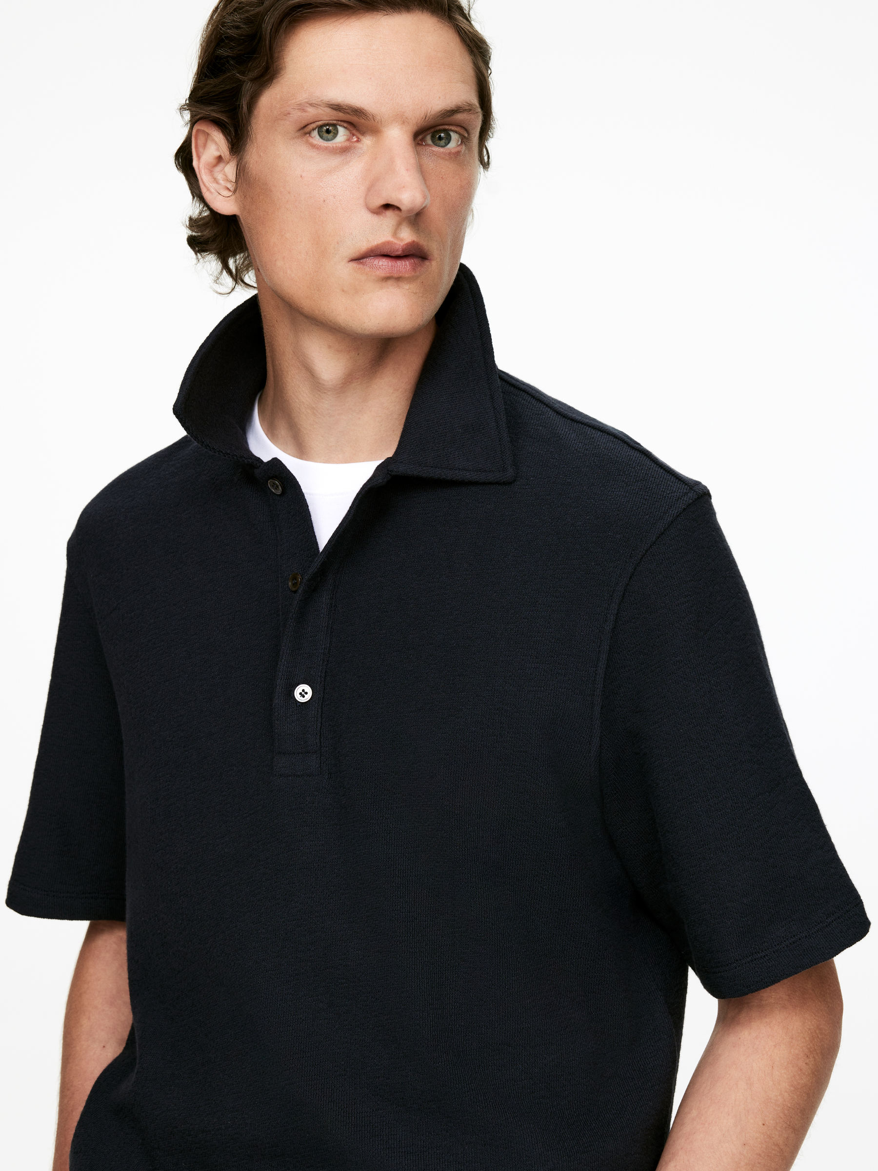 Short-Sleeve Polo Shirt - Dark Blue - Regular fit - Men - StillMedia/Lookbook - 4
