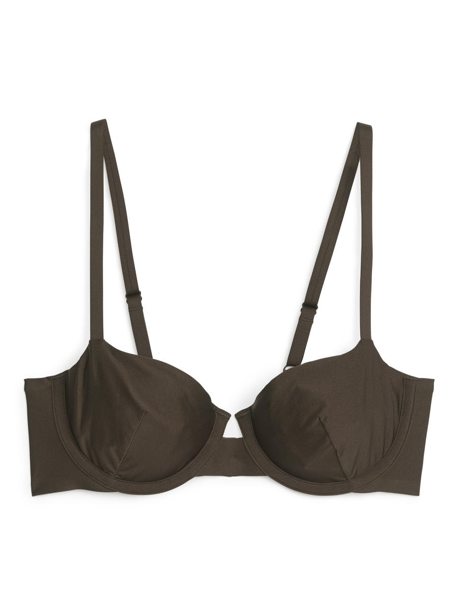 Balconette Bra - Dark Brown - Women - 1182404002