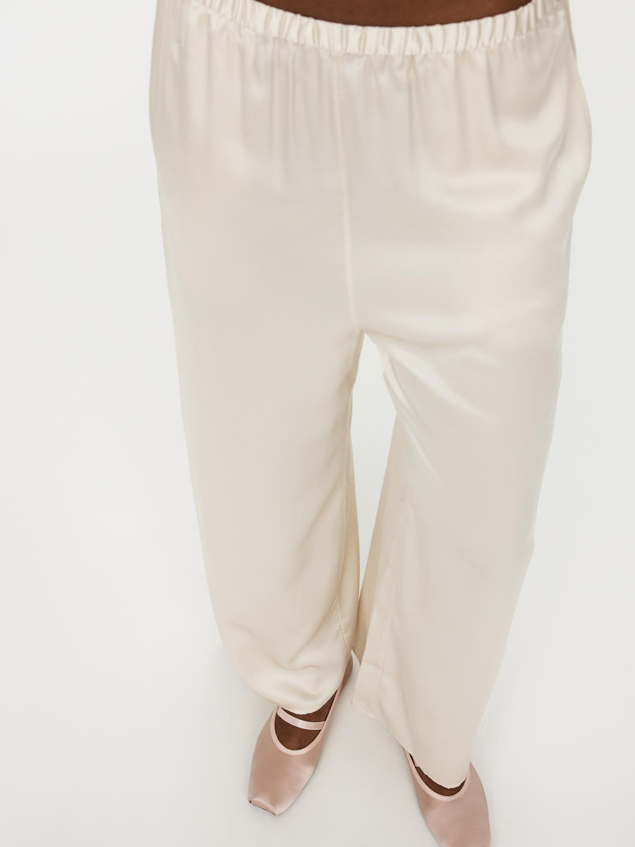 Silk Trousers-#AF9A73-11173