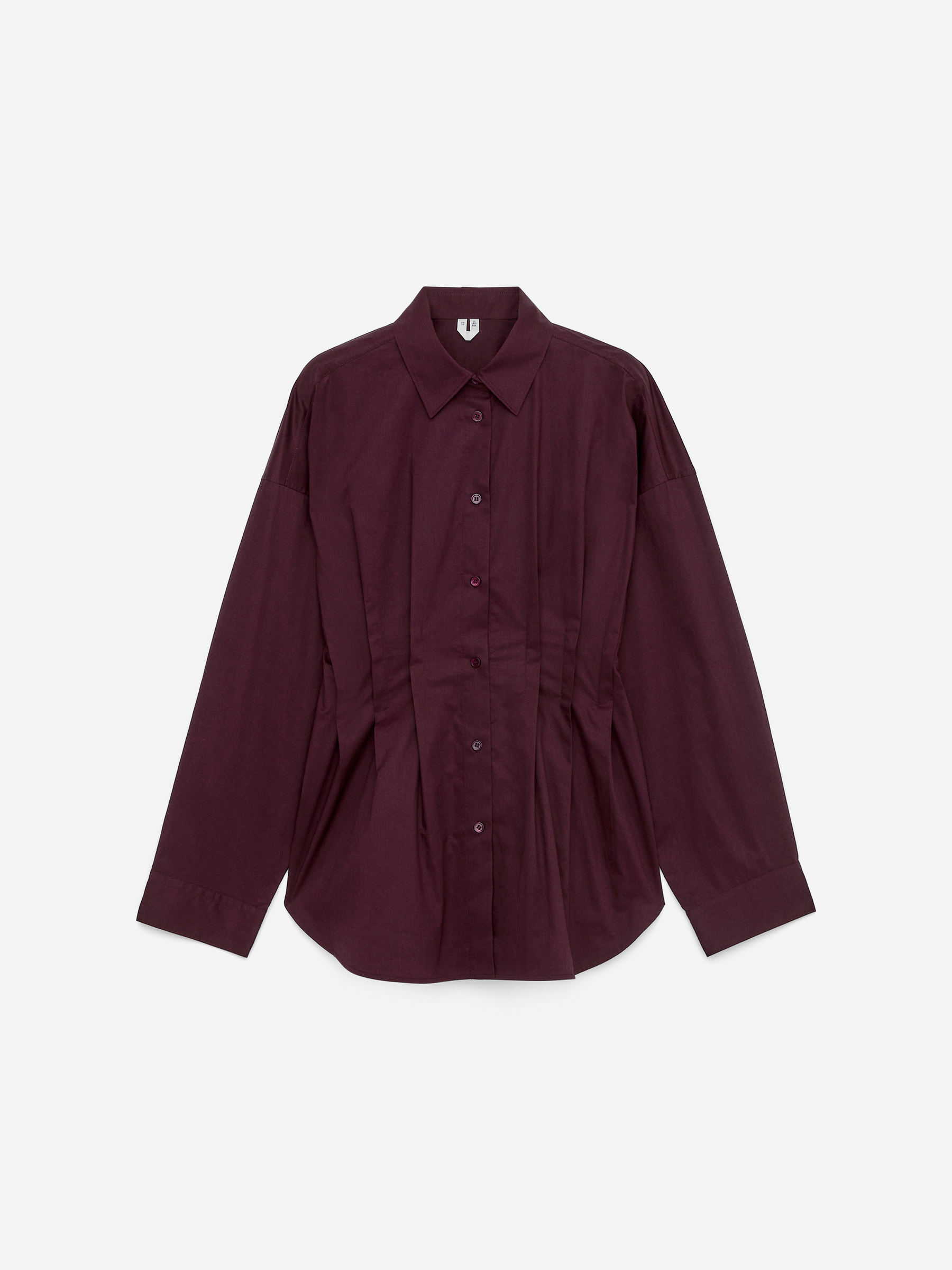 Pleated Blouse-Red-16010