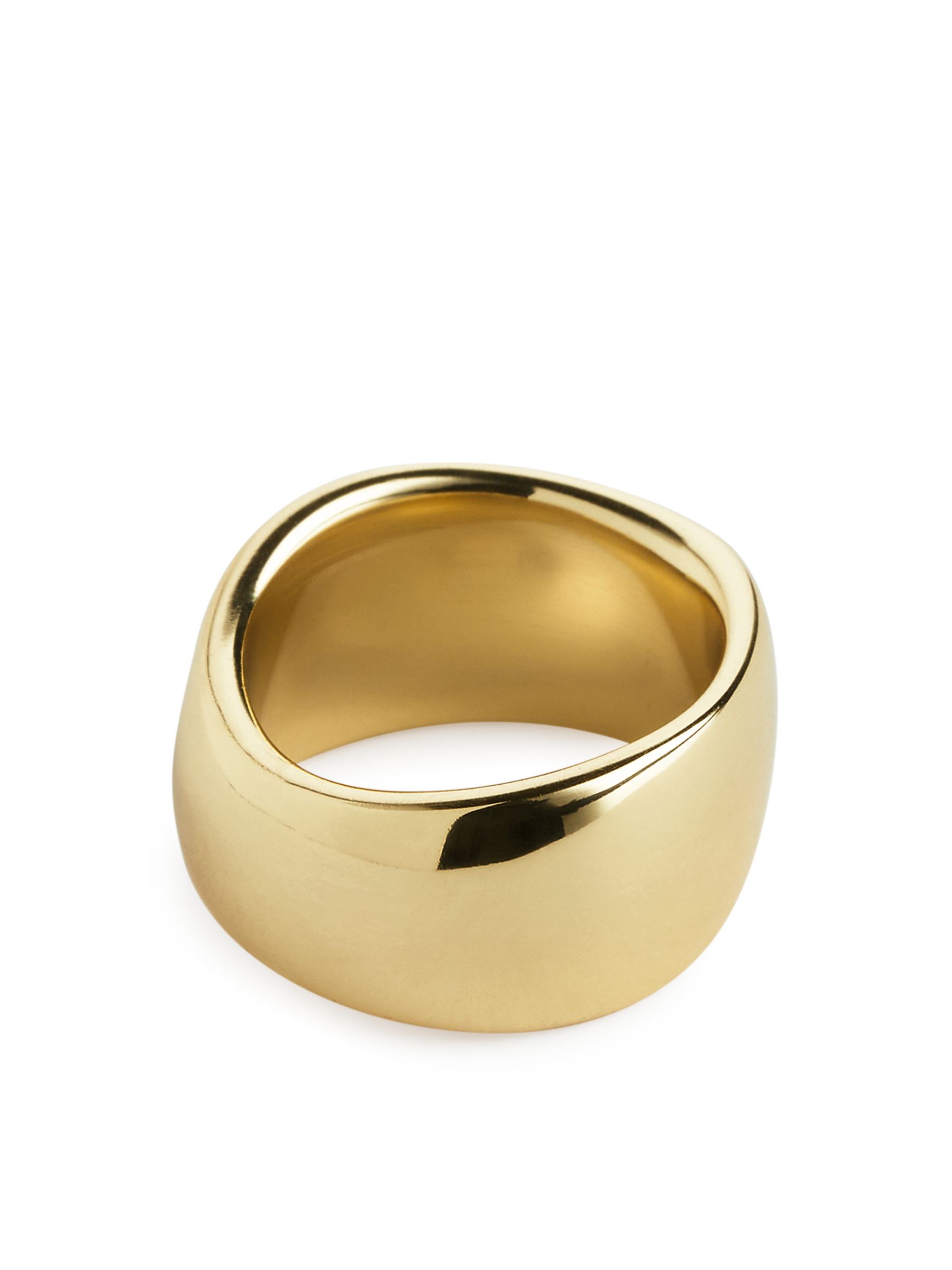 Anillo grueso chapado en plata - Dorado - Women - StillMedia/DescriptiveStillLife - 2