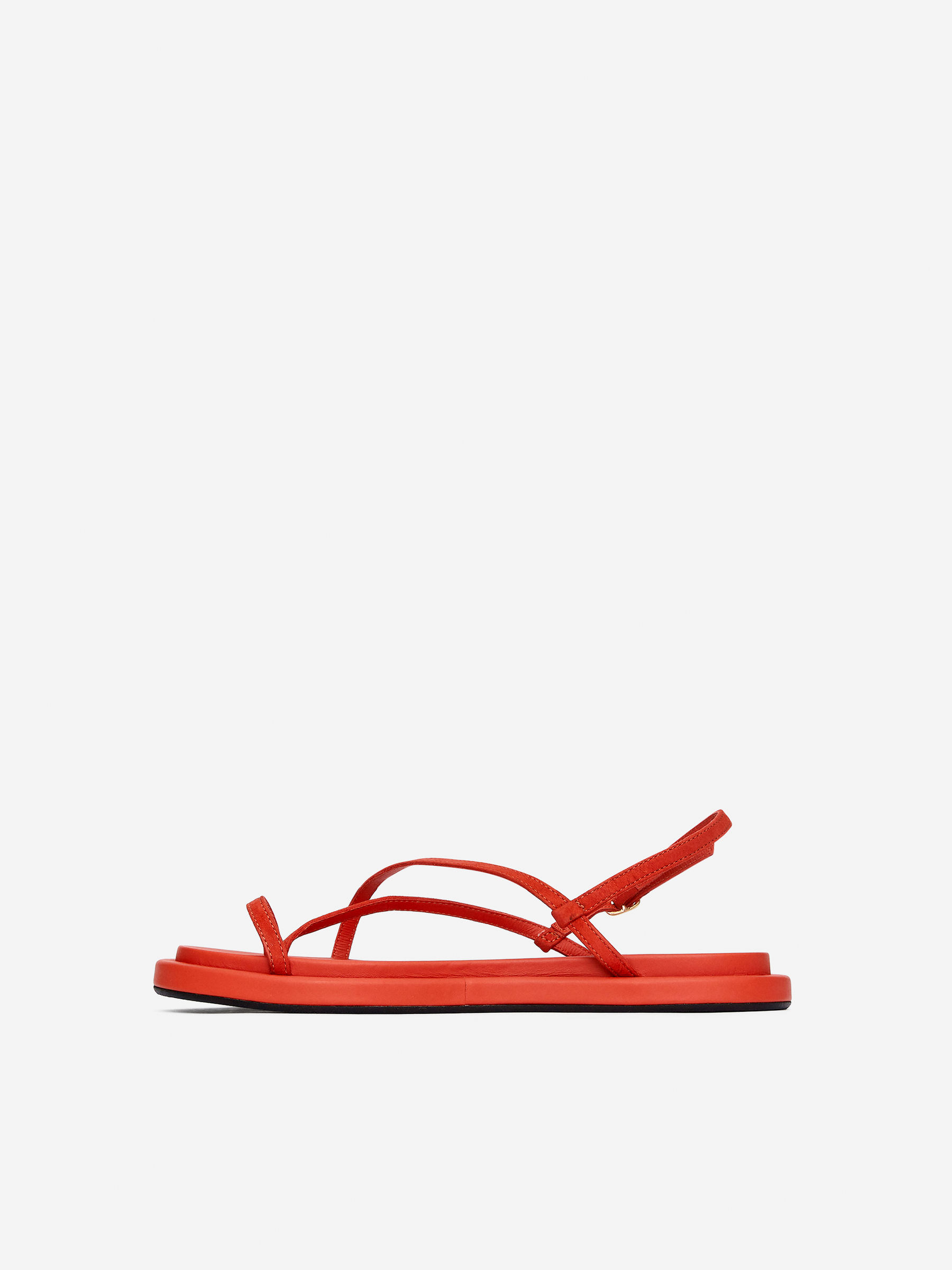 Sandalias de tiras de piel - Naranja - Women - StillMedia/DescriptiveStillLife - 1