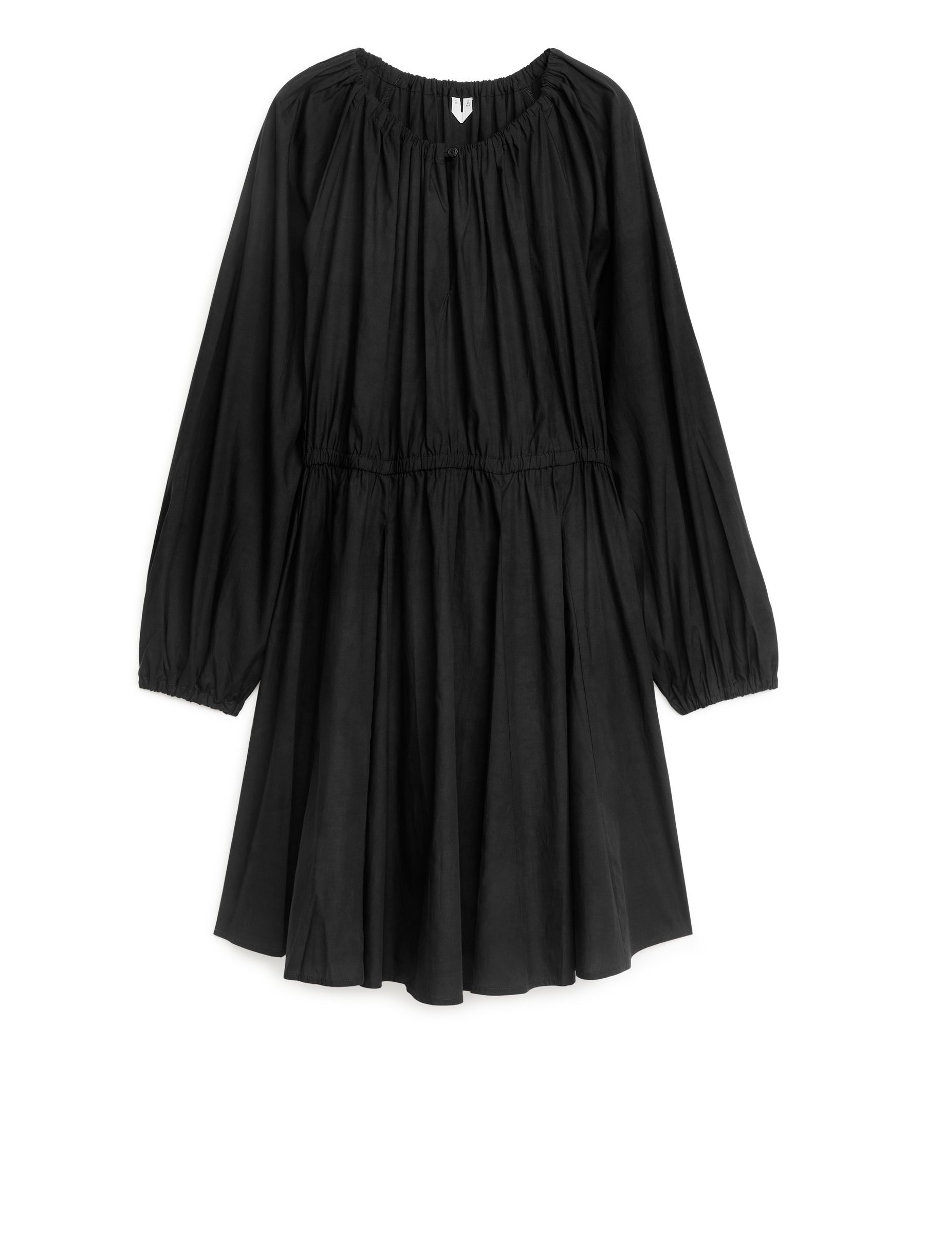 Lyocell A-Line Dress-#272628-272