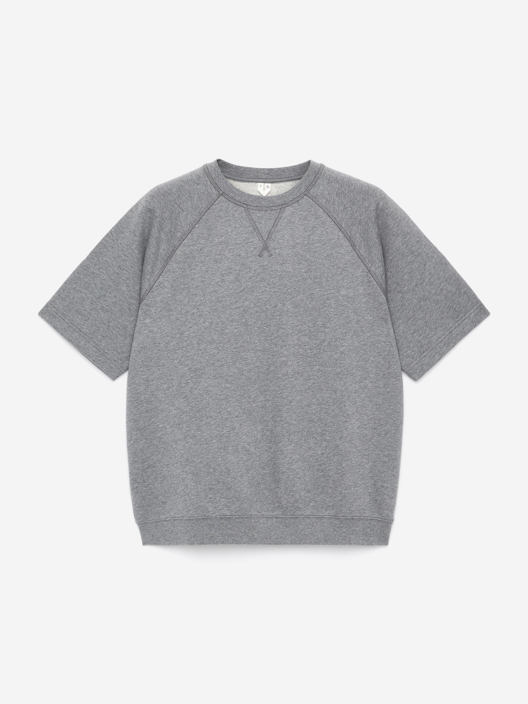 Short-Sleeve Sweatshirt-Grey-15931