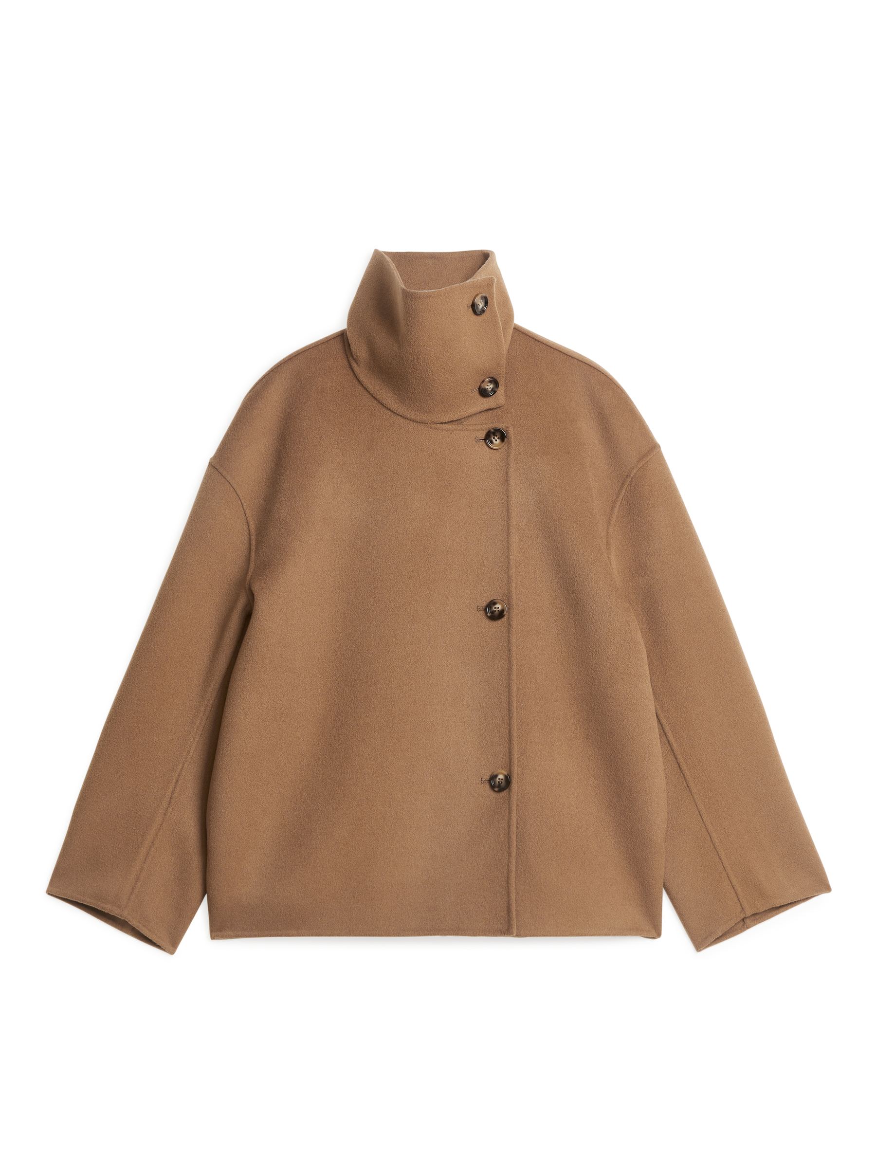 Double-Face Wool Jacket - Beige - Loose fit - Women - StillMedia/DescriptiveStillLife - 1