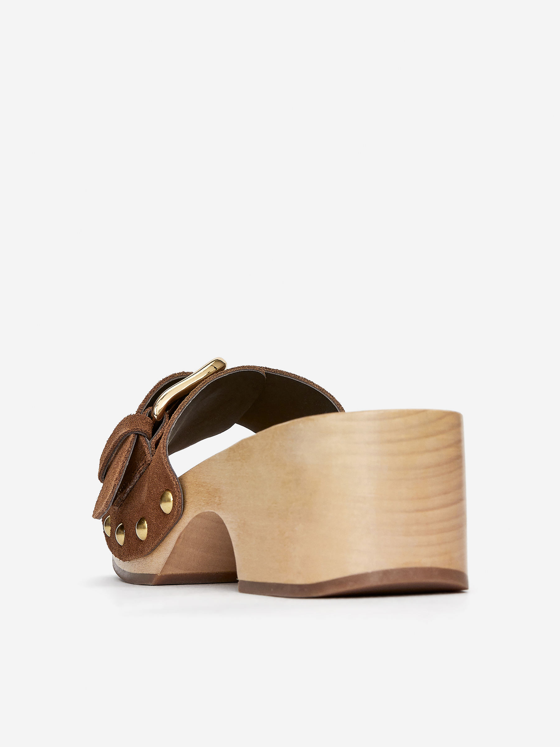 Suede Clogs - Brown/Beige - Women - StillMedia/DescriptiveStillLife - 2