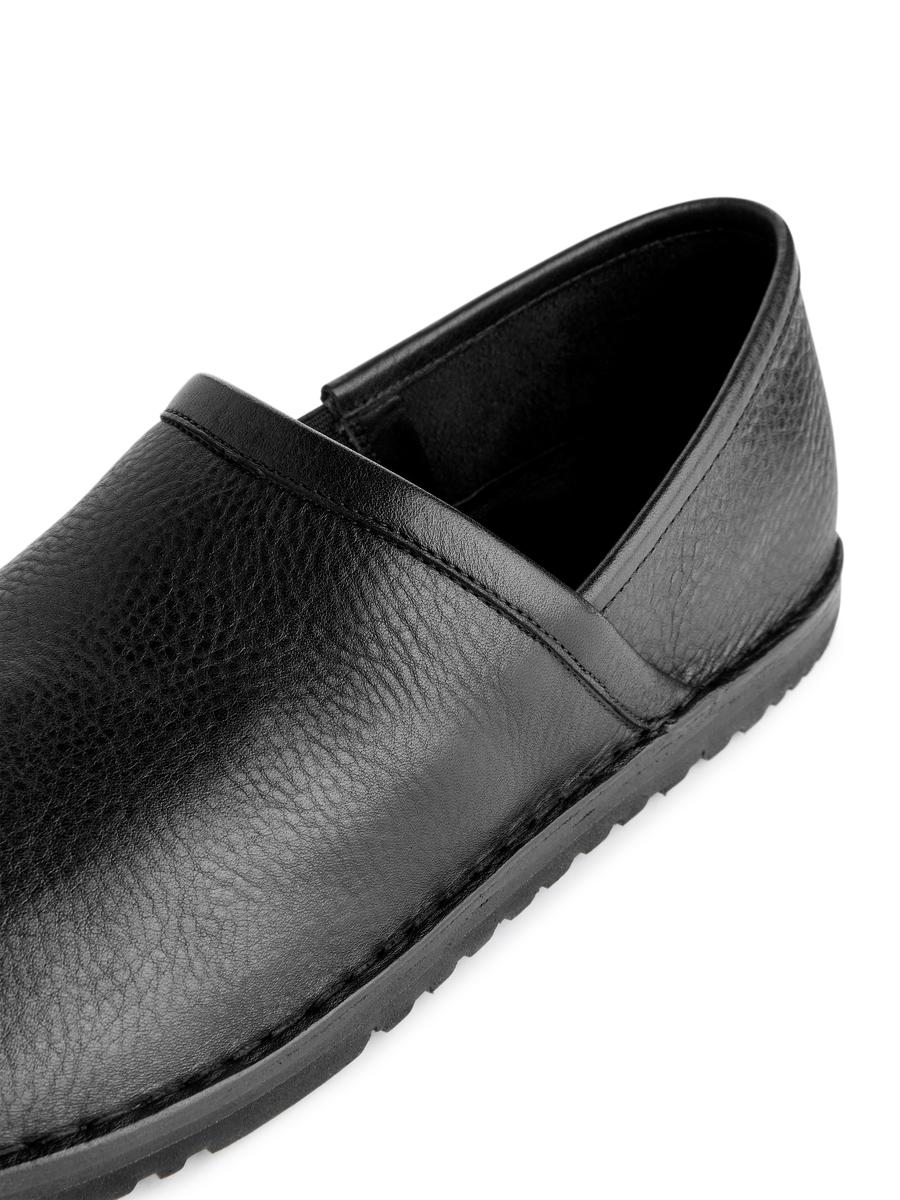 Slipper aus Leder - Schwarz - Men - 1150857001