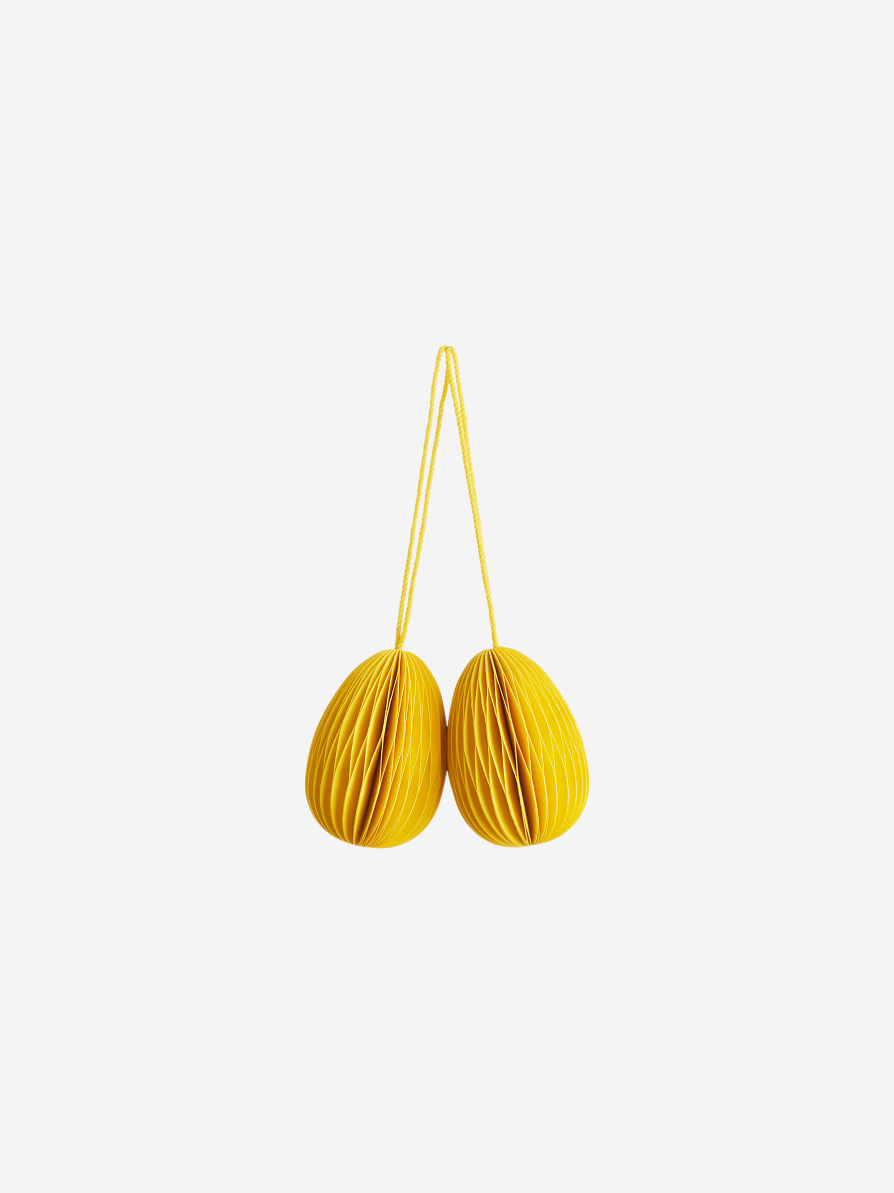 Honeycomb Ornaments Set of 2 - Yellow - Homeware - StillMedia/DescriptiveStillLife - 1