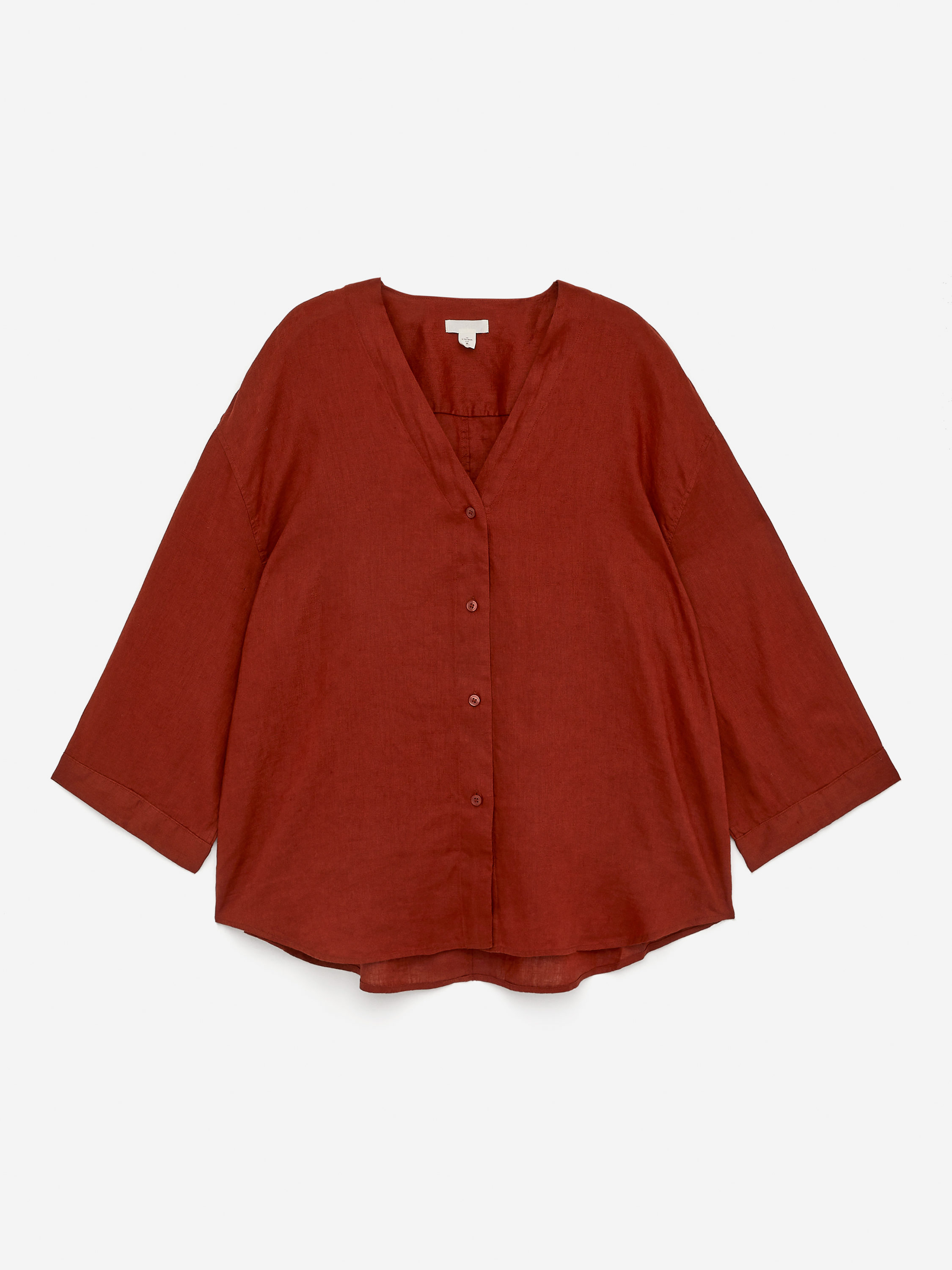 Linen Blouse – Rust – Women – ARKET WW